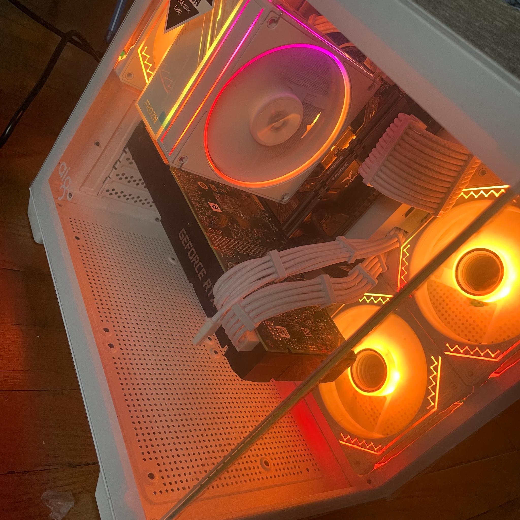 Ryzen 5, Nvidia 2080 Super - White RGB Gaming PC