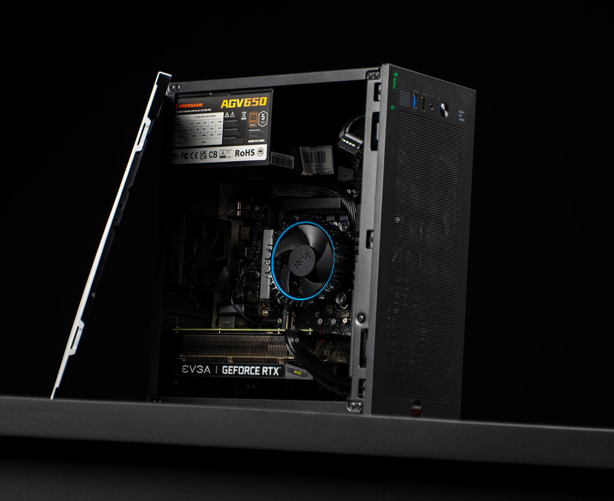 “EXO II” RTX 2060 Intel Core i3 12100F 32GB Windows 11 .5TB Gaming PC Powerhouse