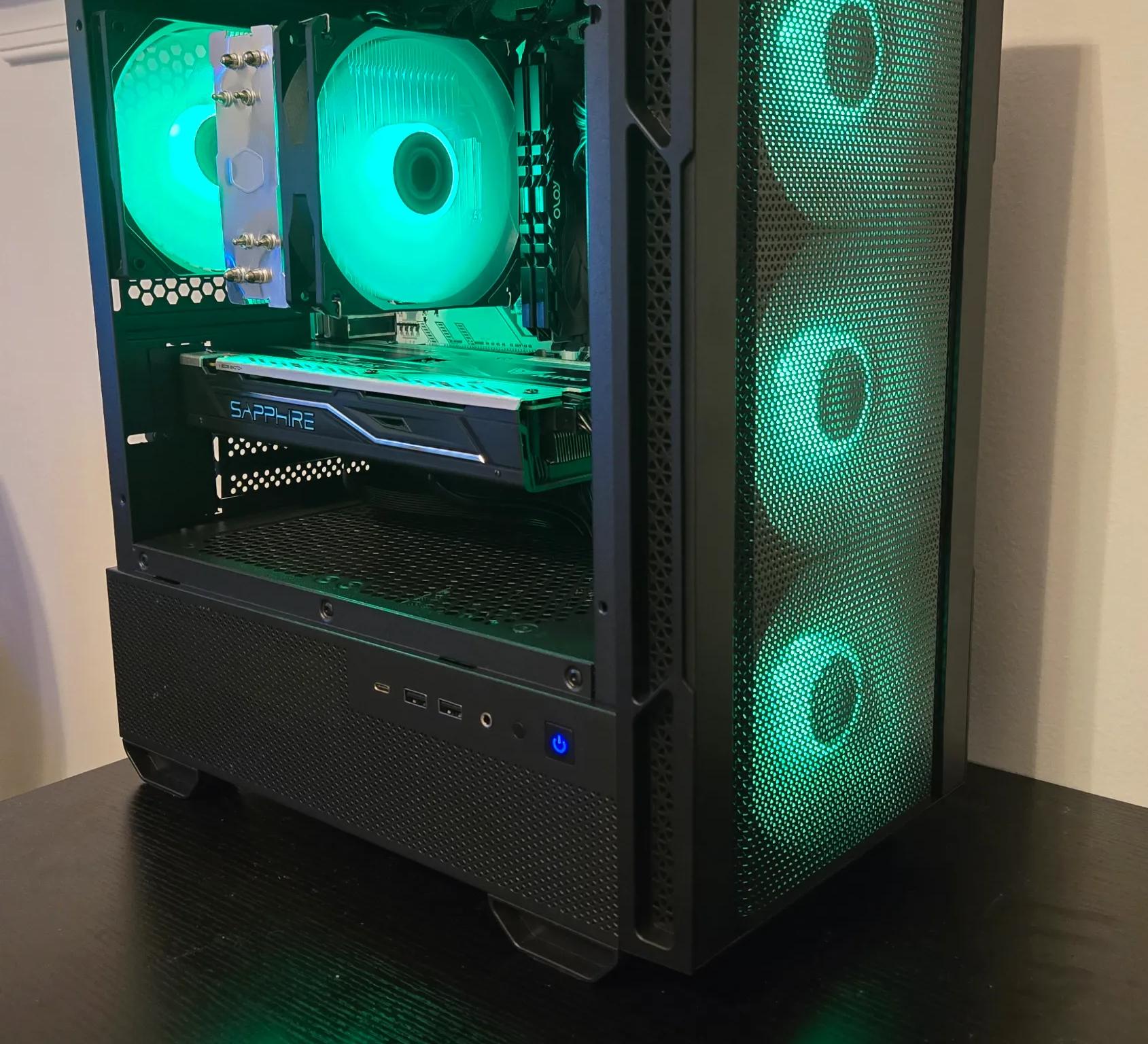 💚 VENOMSTRIKE 💚 RGB Gaming PC | Ryzen 5 2600 + RX 480 8GB | 16GB RAM + NVMe SSD!
