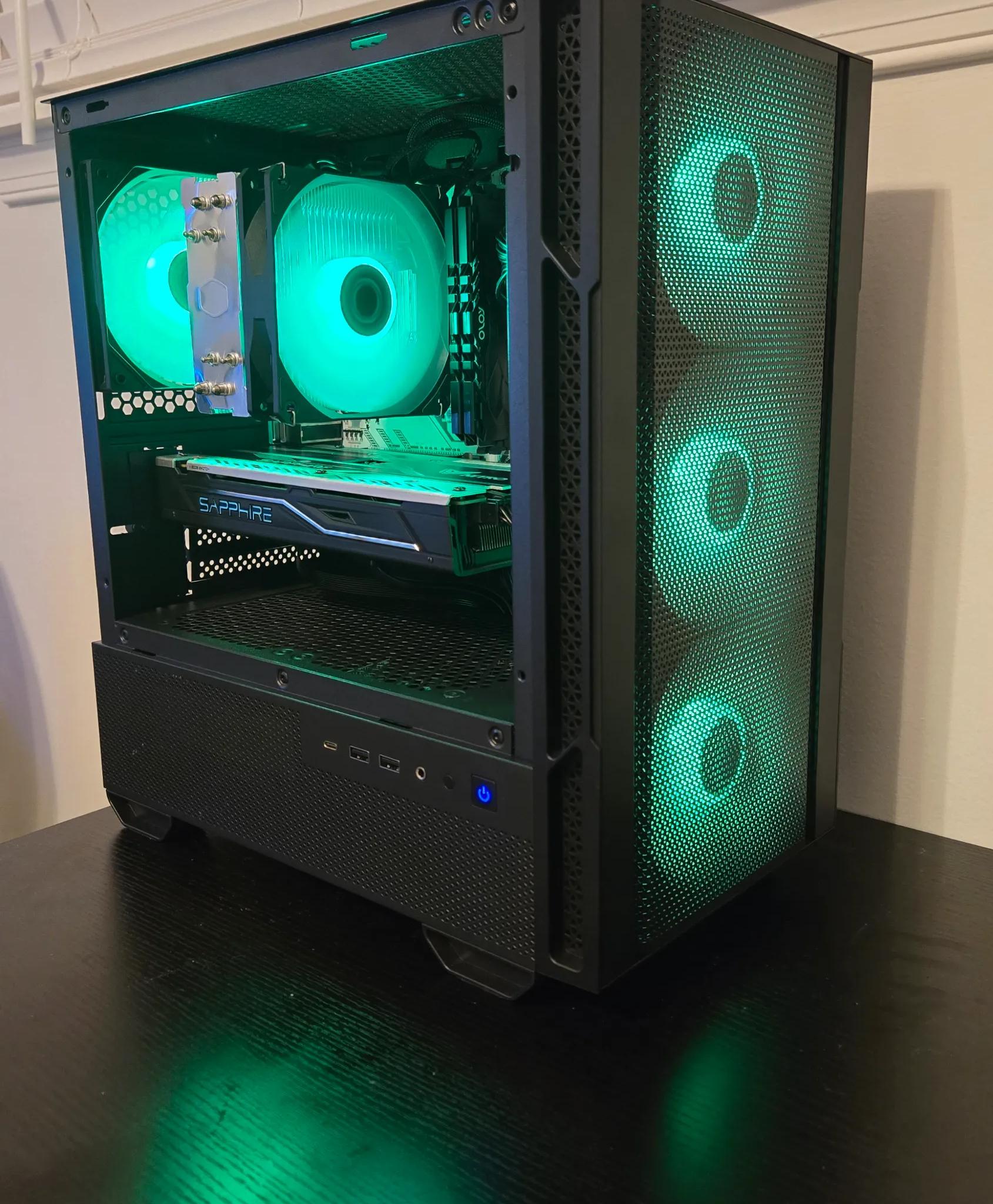 💚 VENOMSTRIKE 💚 RGB Gaming PC | Ryzen 5 2600 + RX 480 8GB | 16GB RAM + NVMe SSD!
