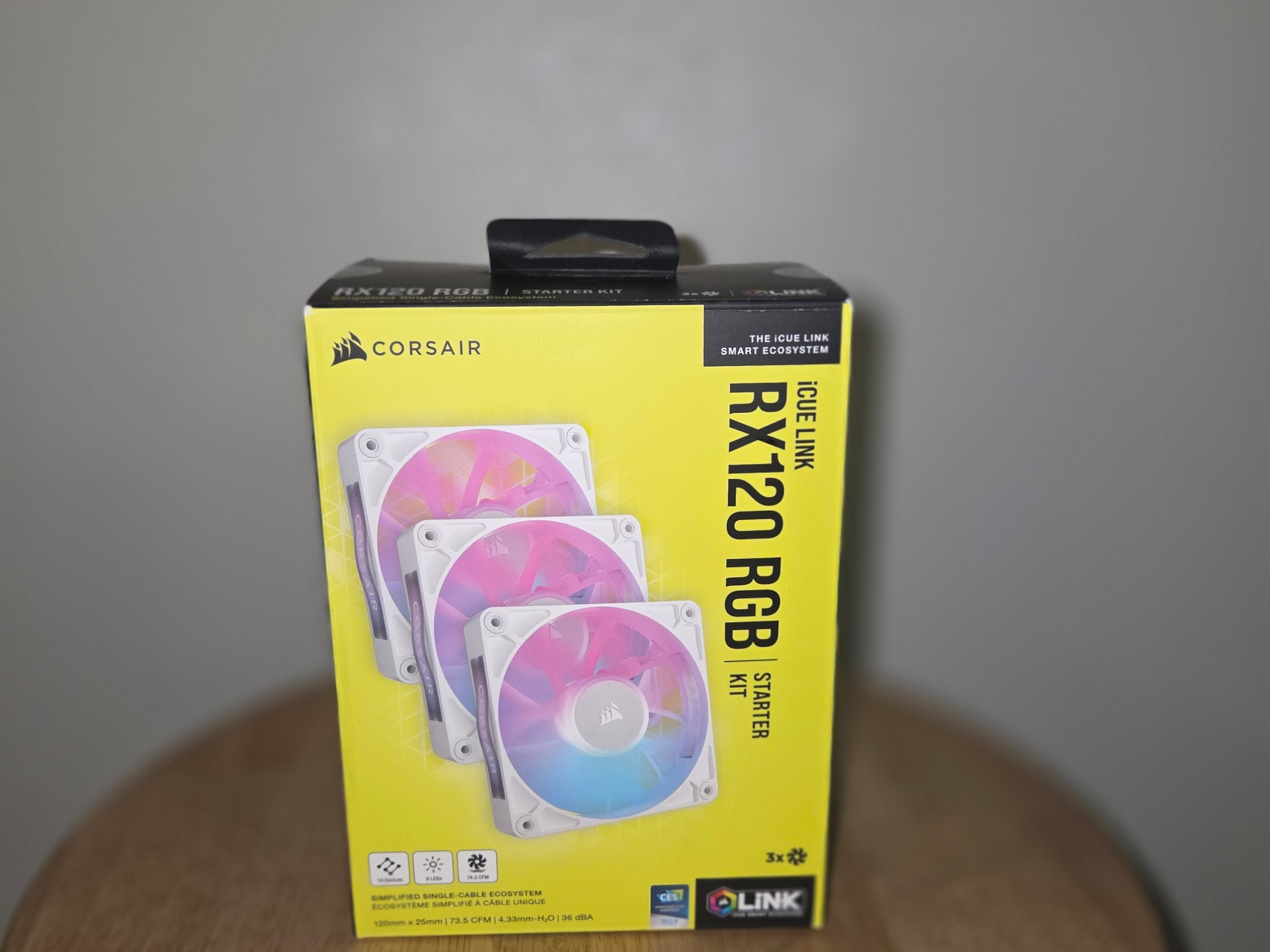 Corsair iCUE LINK RX120 RGB White Triple Fan Starter Kit - Open Box / Never Used