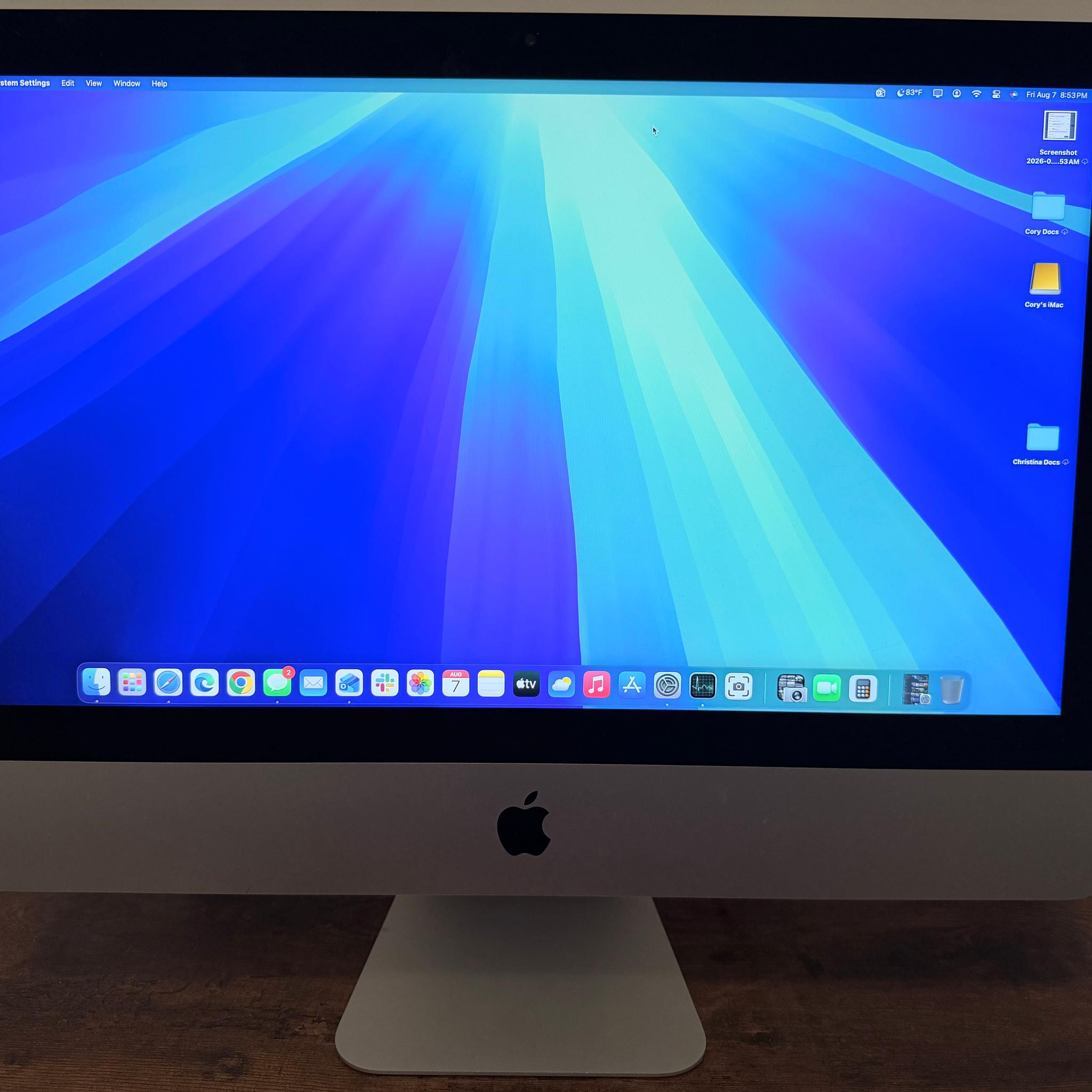 2019 Apple iMac 21.5" Retina 4K i3 3.6GHz 32GB RAM 512GB SSD Radeon 555X