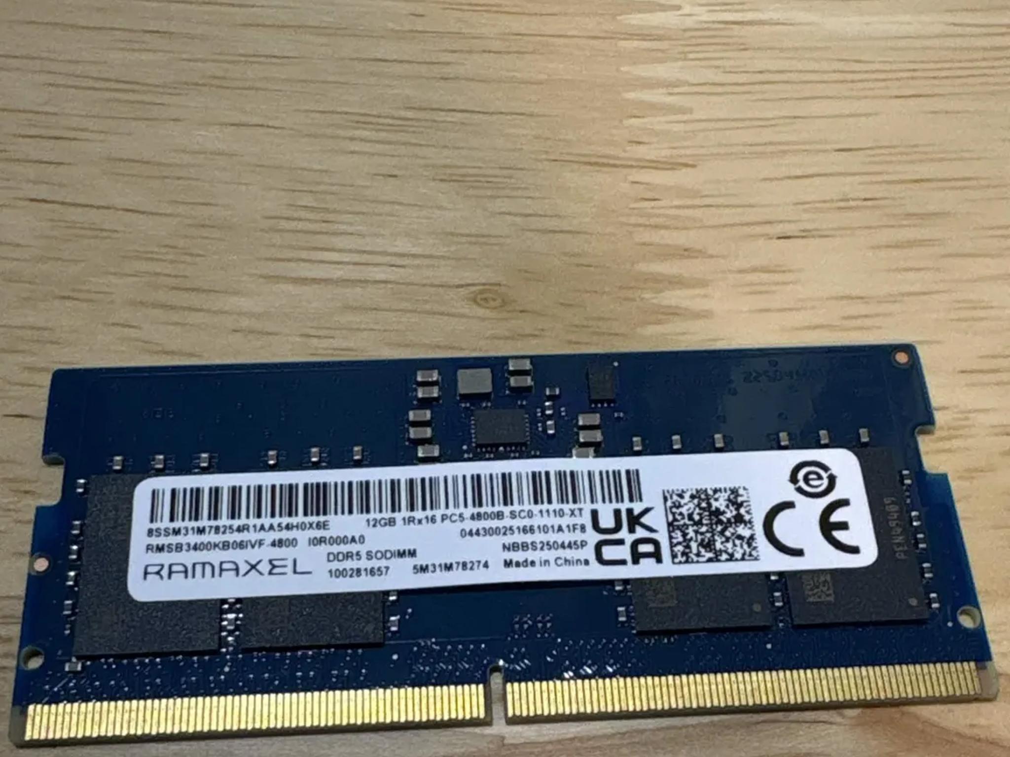 RAMAXEL 12GB DDR5 4800MTS