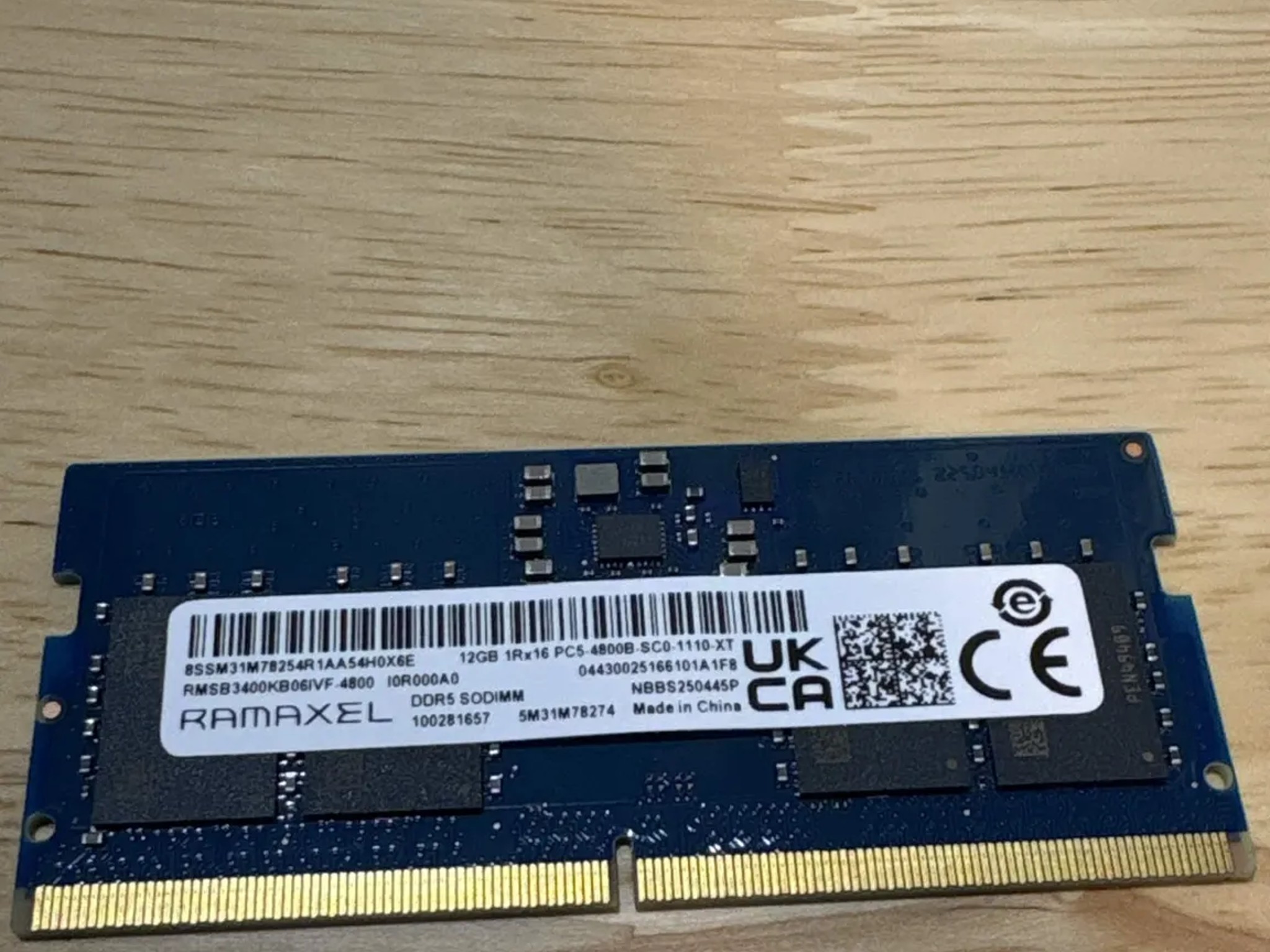 RAMAXEL 12GB DDR5 4800MTS