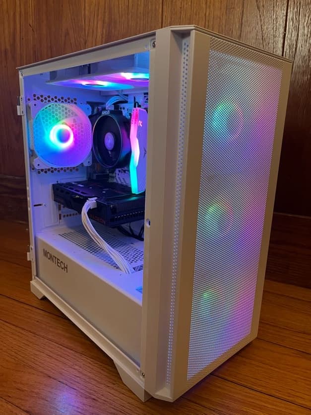 Ultra Budget White Gaming PC | Ryzen 5 5500 | RX 6500 xt