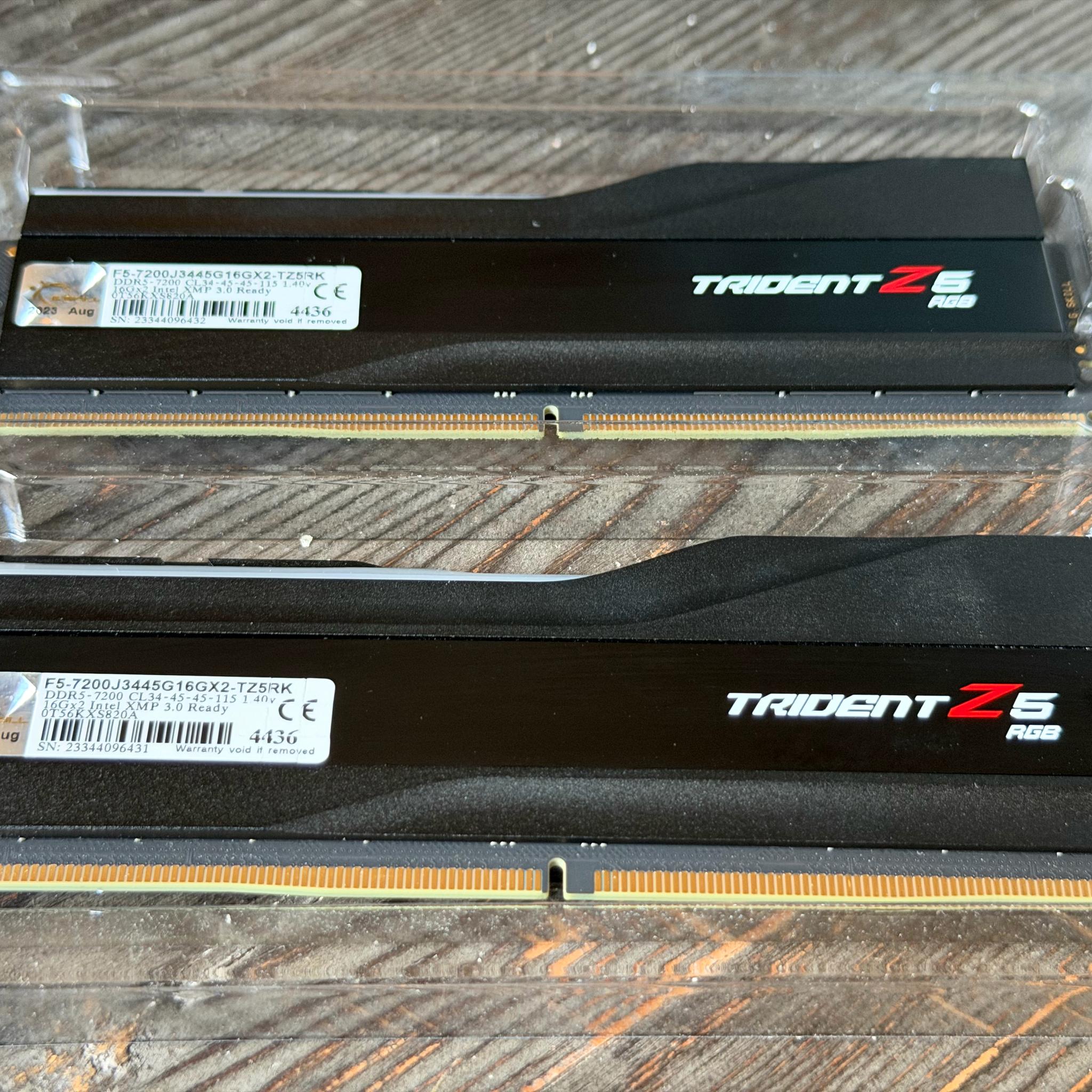 G. Skill Trident Z5 RGB 32GB (2x16GB) DDR5 7200 CL34