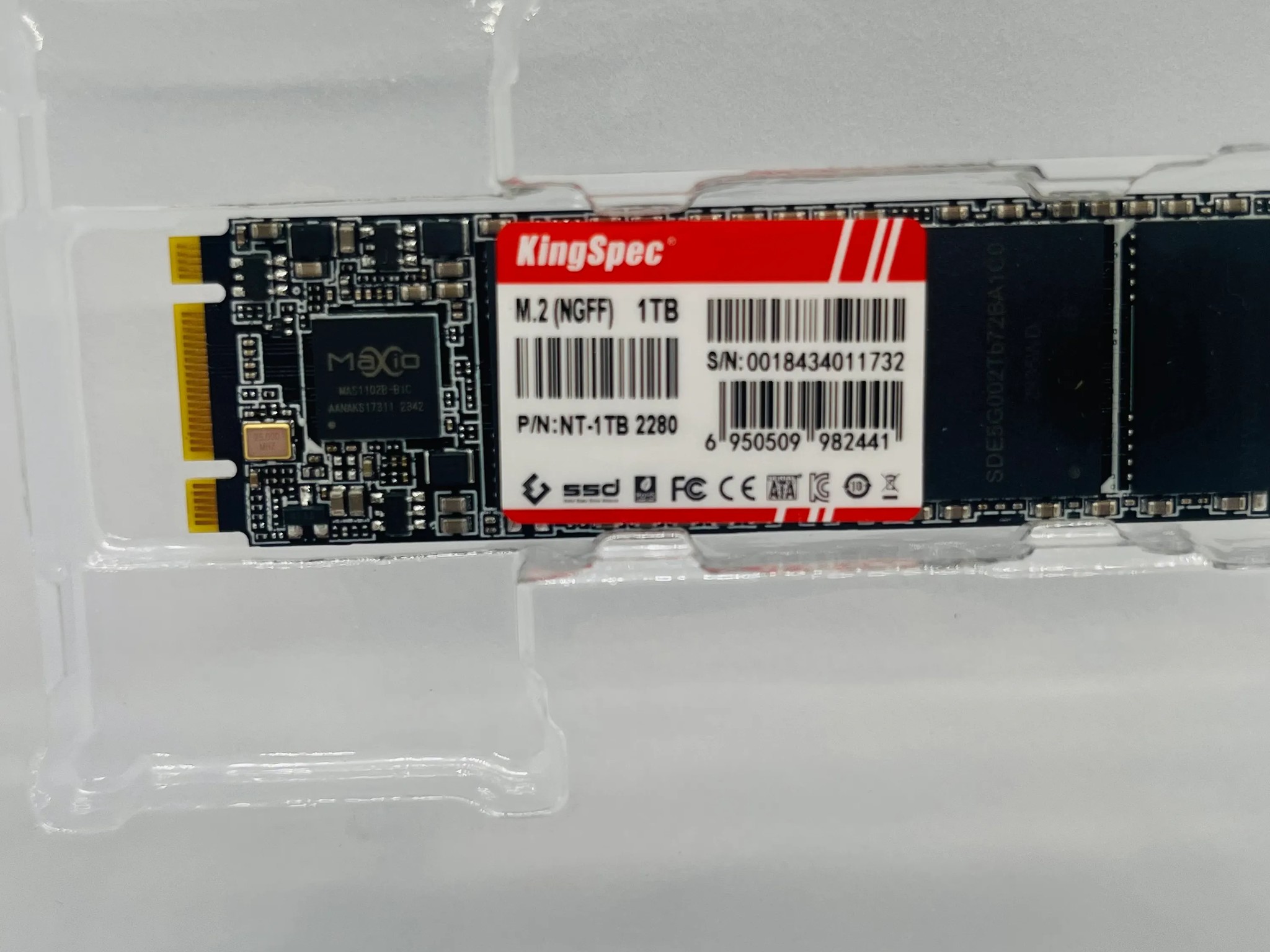 KingSpec M.2 (NGFF) 1 TB S/N: 0018434011732