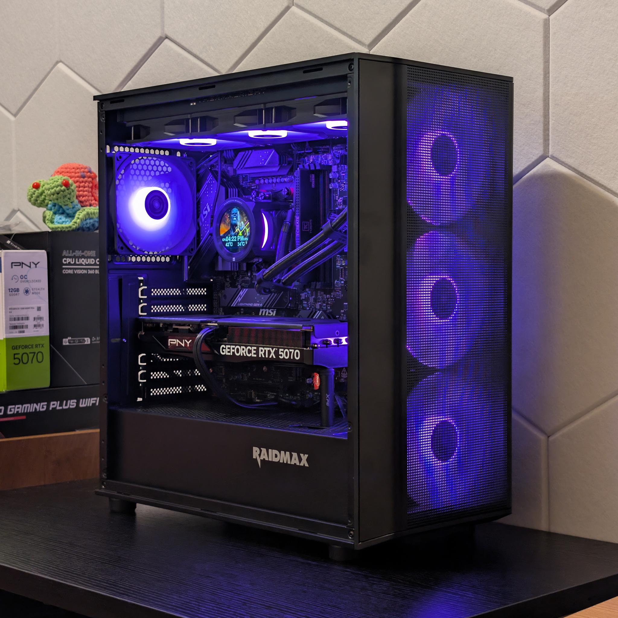 🐈‍⬛🔥1440p Gaming Beast | RTX 5070 | Ryzen 5 7600X | 1TB SSD | 32GB RAM | WiFi 6 & Bluetooth🔥🐈‍⬛