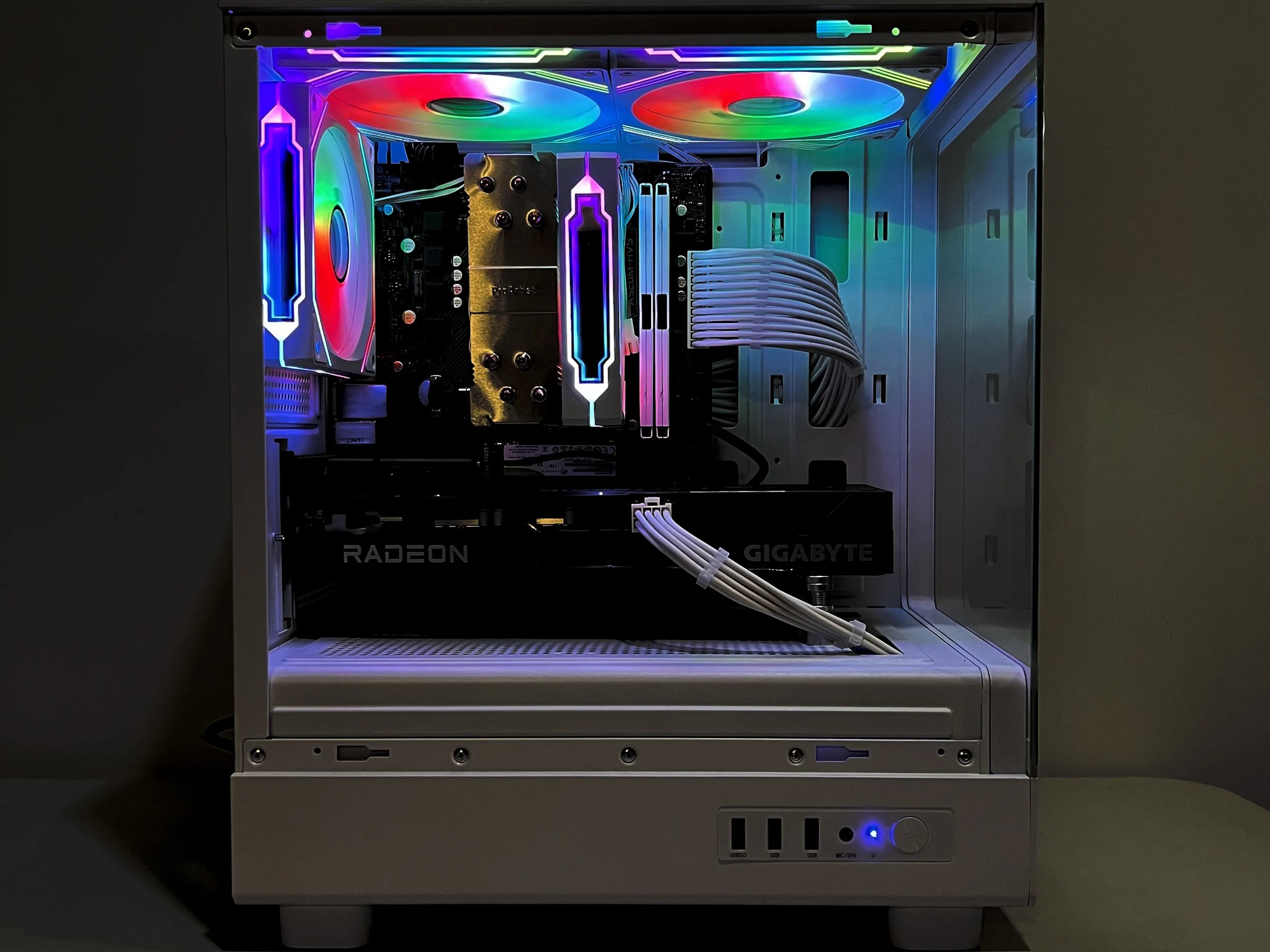 🔥SALE🔥 R5-5600|RX 6600|32GB RAM|1TB M.2||WIFI|ARGB Fans| -DepxTech Pre-Built PC