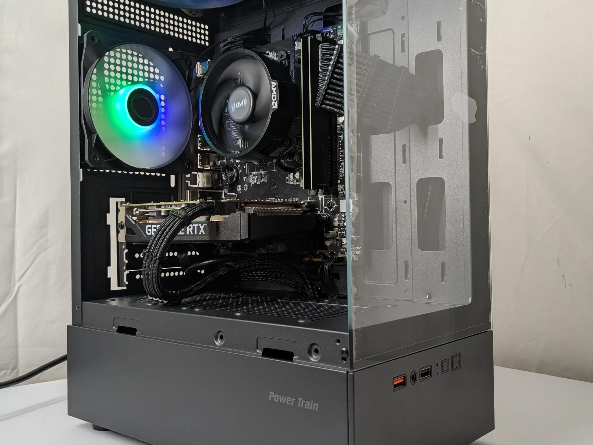 All Black Gaming PC – Ryzen 5 + RTX 2060 – 16GB RAM – 500GB NVMe