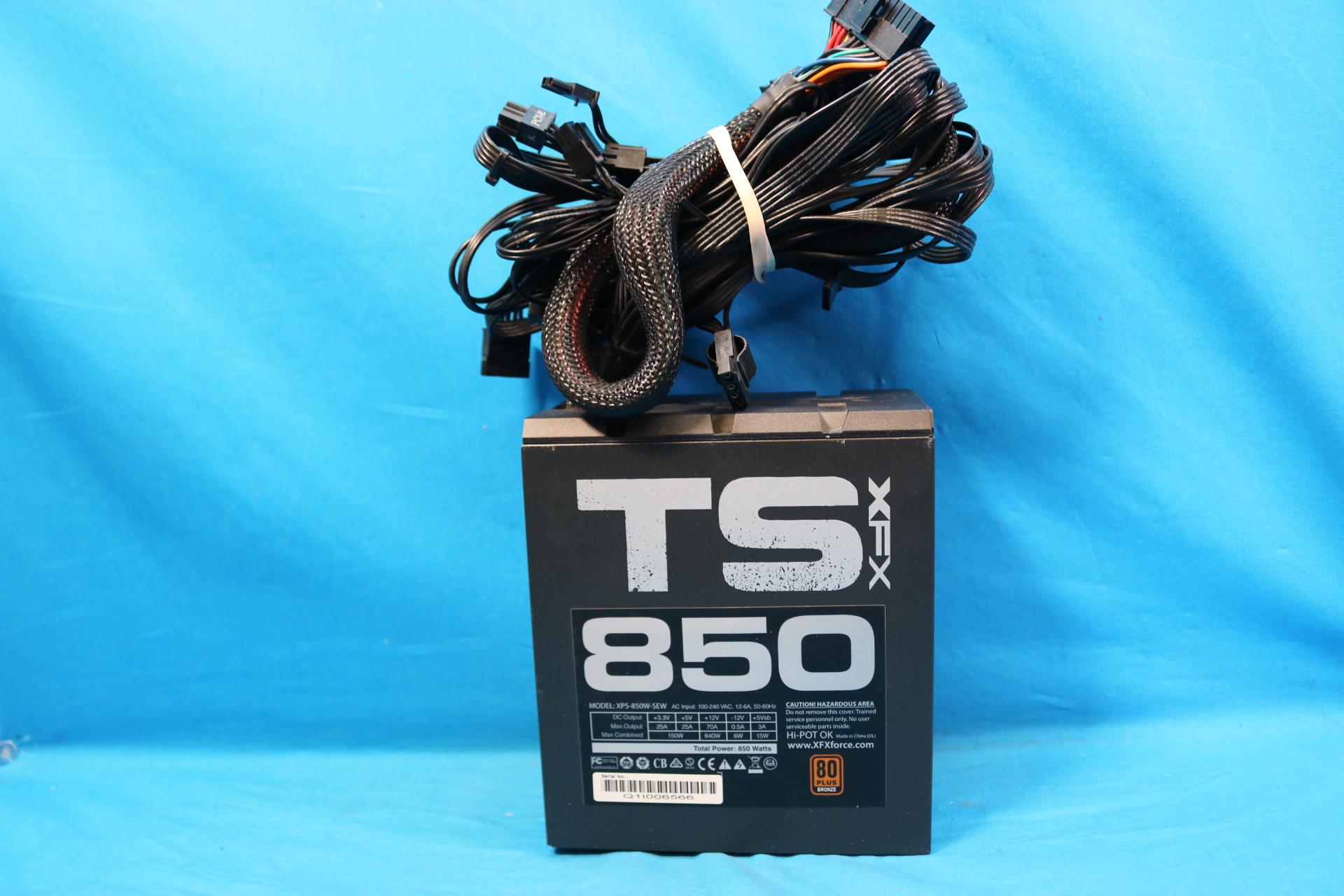 XFX TS Series 850 850W 80+ Bronze ATX Desktop PSU XPS-850W-SEW - 4291868079