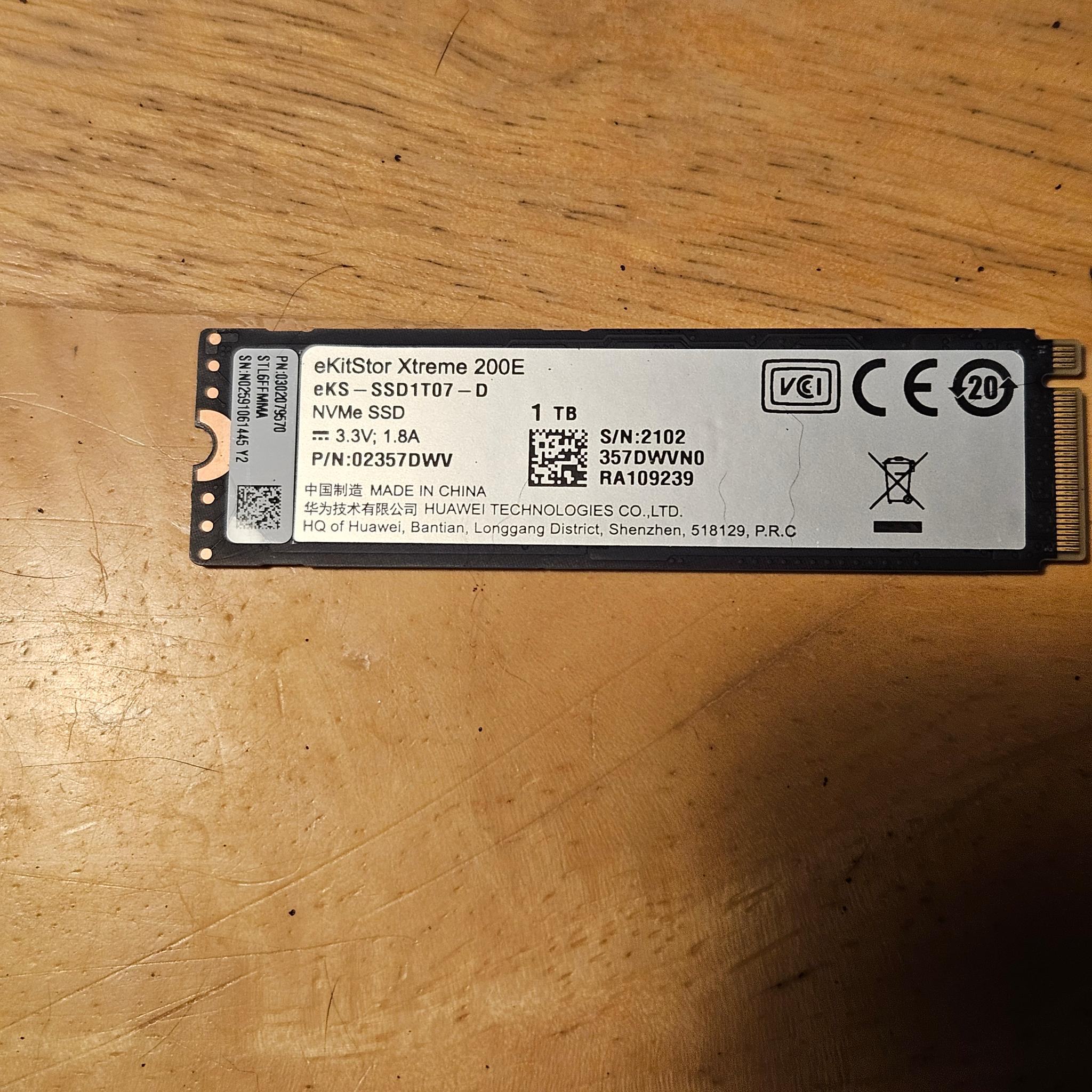 Huawei eKitStar Xtreme 200E NVME SSD