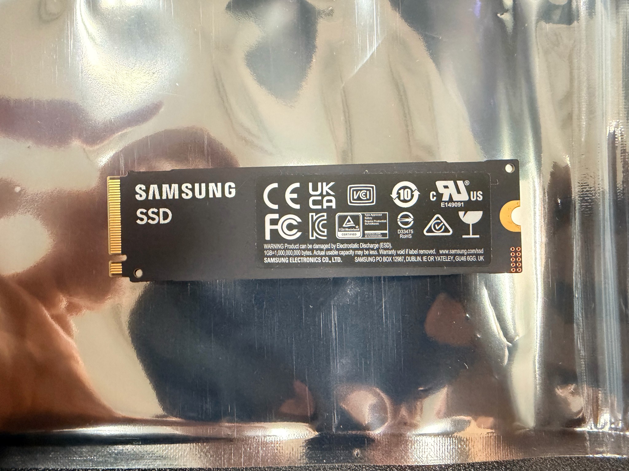 Samsung 990 EVO Plus 2TB NVMe Gen4 SSD (MZ-V9S2T0B) – 96% Health – Secure Erased