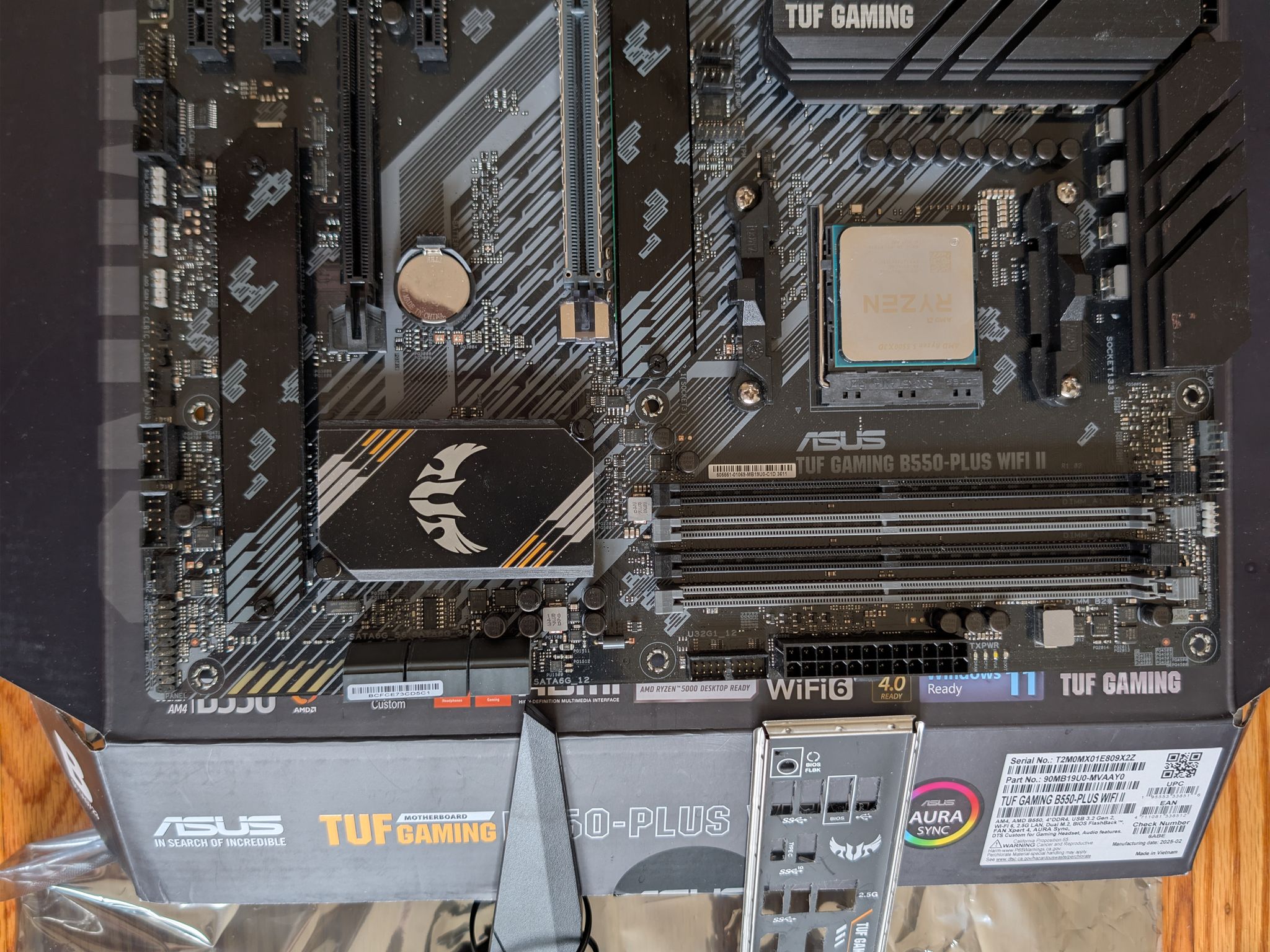 ASUS TUF Gaming B550-PLUS WiFi II – Excellent Condition | Perfect for Ryzen 5000