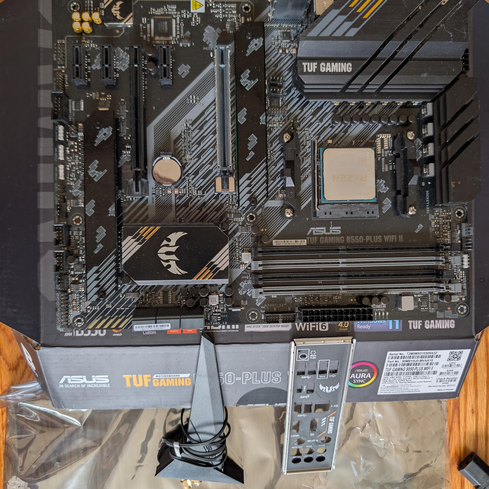 ASUS TUF Gaming B550-PLUS WiFi II – Excellent Condition | Perfect for Ryzen 5000