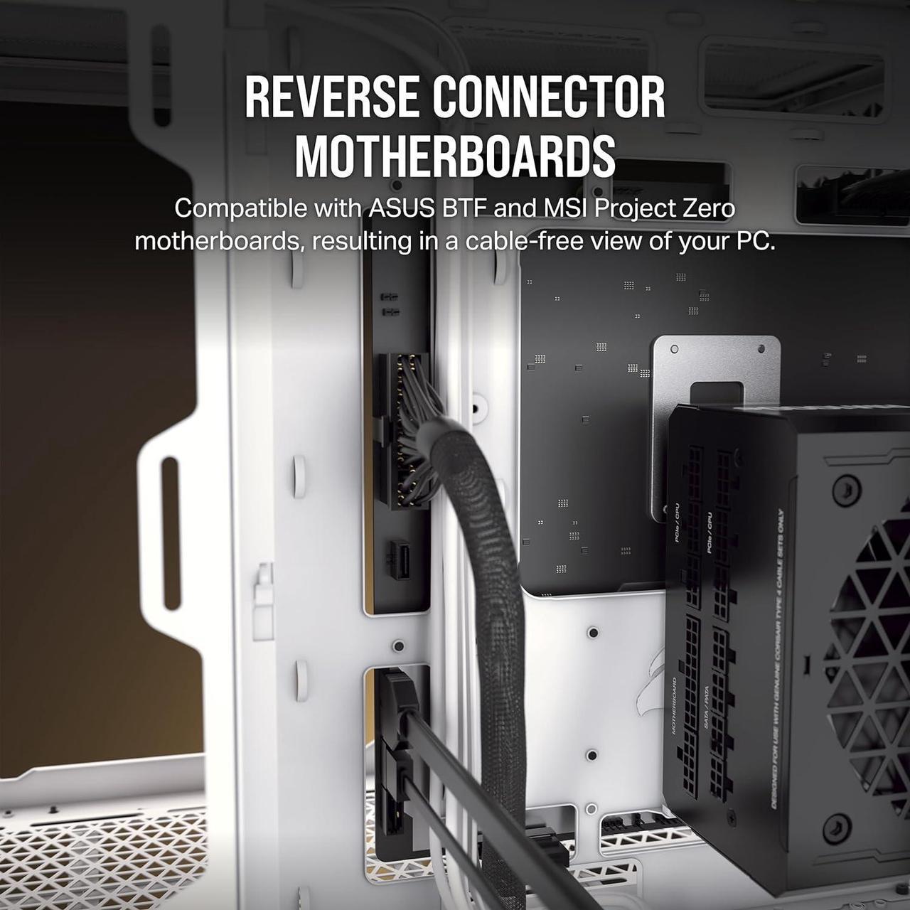 CORSAIR 6500D AIRFLOW White Mid-Tower ATX Dual Chamber PC Case