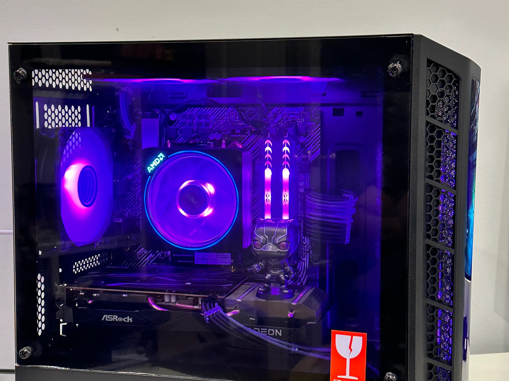 ⚫️🐆Black Panther⚫️🐆 ||Gaming PC-Ryzen 5 5500 6-Core -AMD RX 6600  8GB-1TB NVME SSD-16GB DDR4 RAM