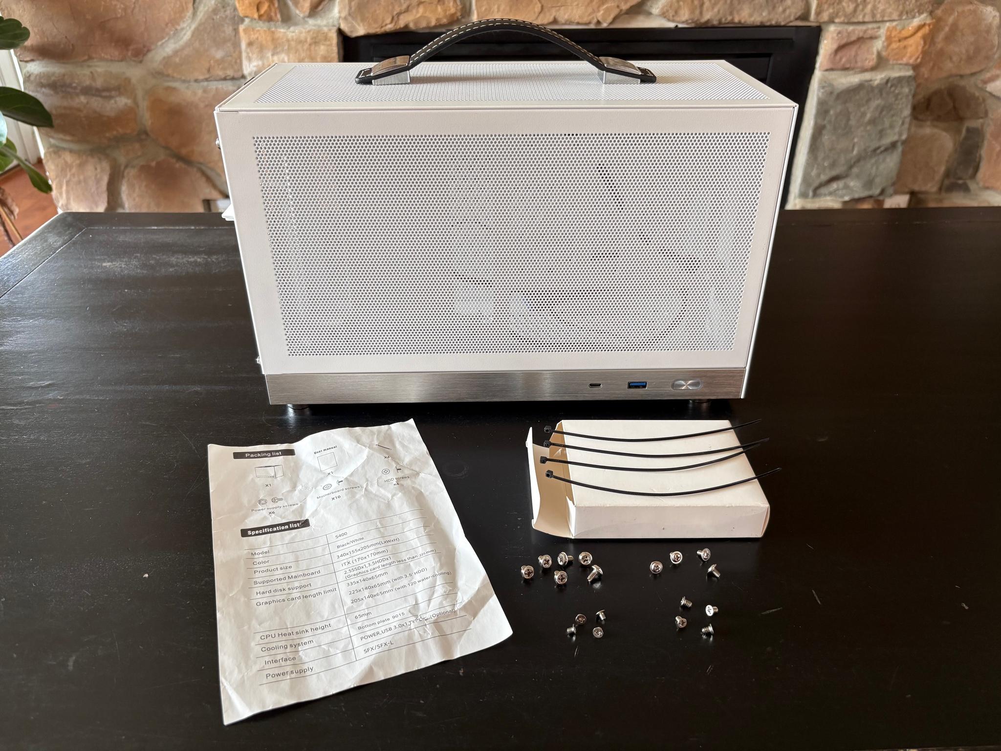 KXRORS S400 Mini-ITX PC case - White