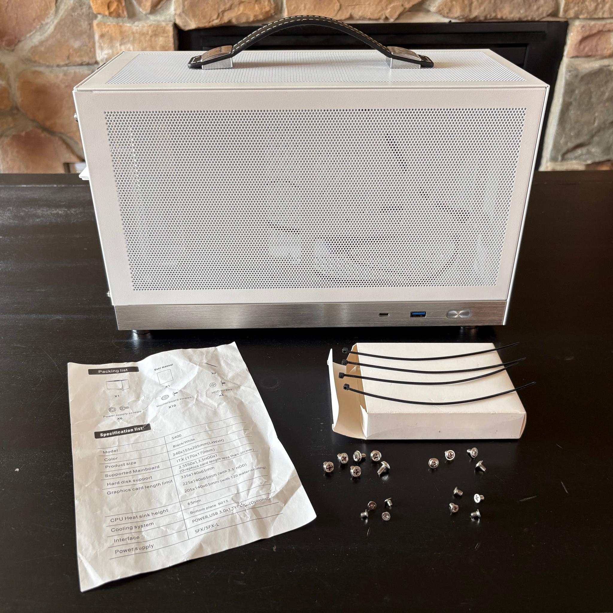 KXRORS S400 Mini-ITX PC case - White