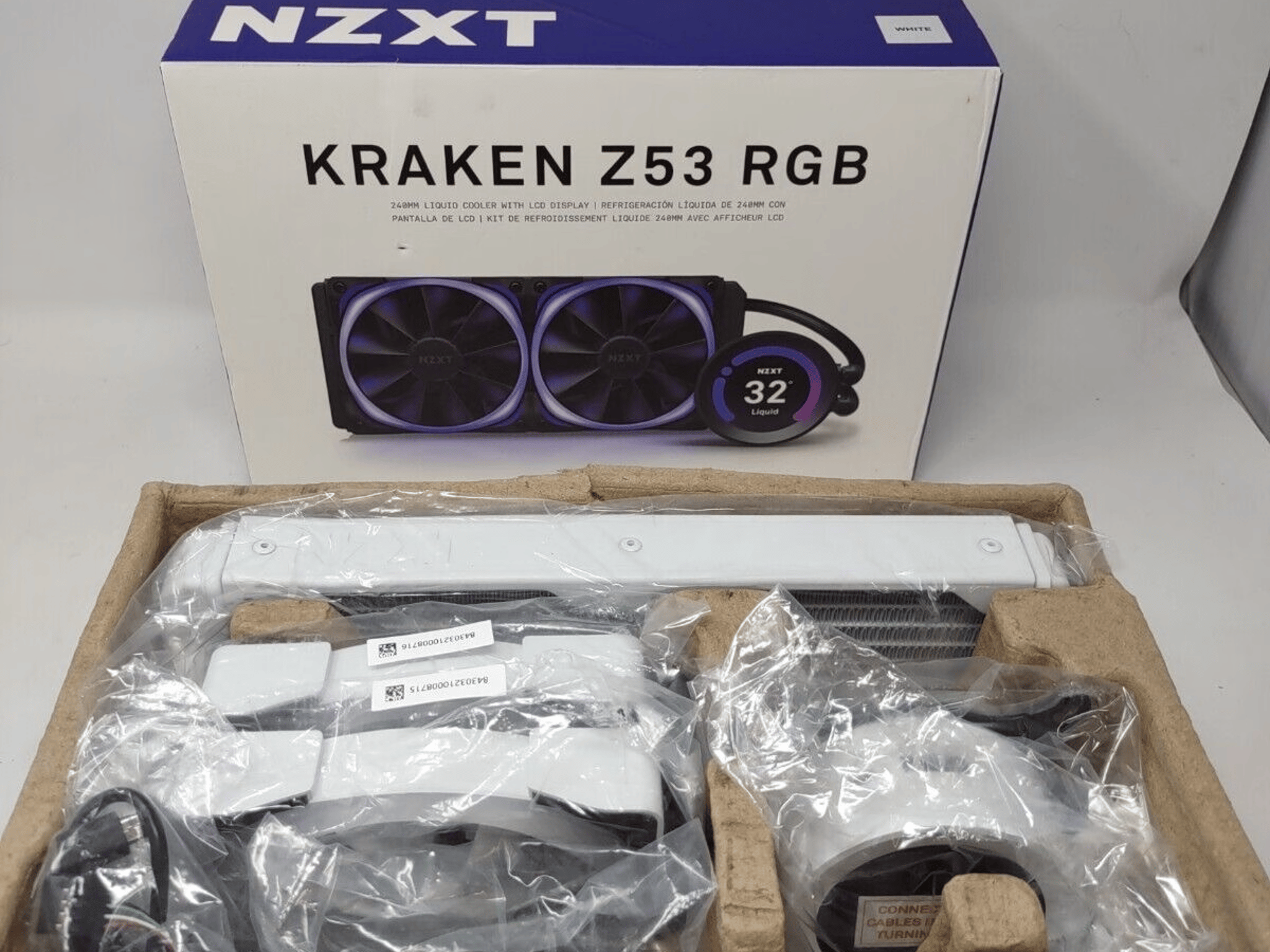NZXT Kraken Z53 RGB 240mm Liquid Cooler with LCD Display (RL-KRZ53-RW)