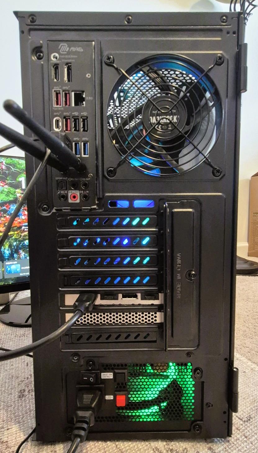 Budget  Ryzen 7 7800X3D Gaming PC, MSI MAG B650 AM5 WiFi, 32GB G.Skill DDR5, MSI NVidia RTX 3050