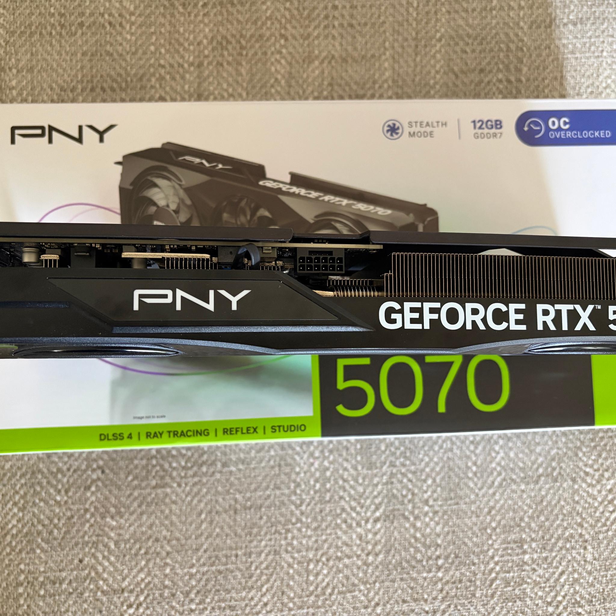 PNY GeForce RTX 5070 Overclocked Triple Fan