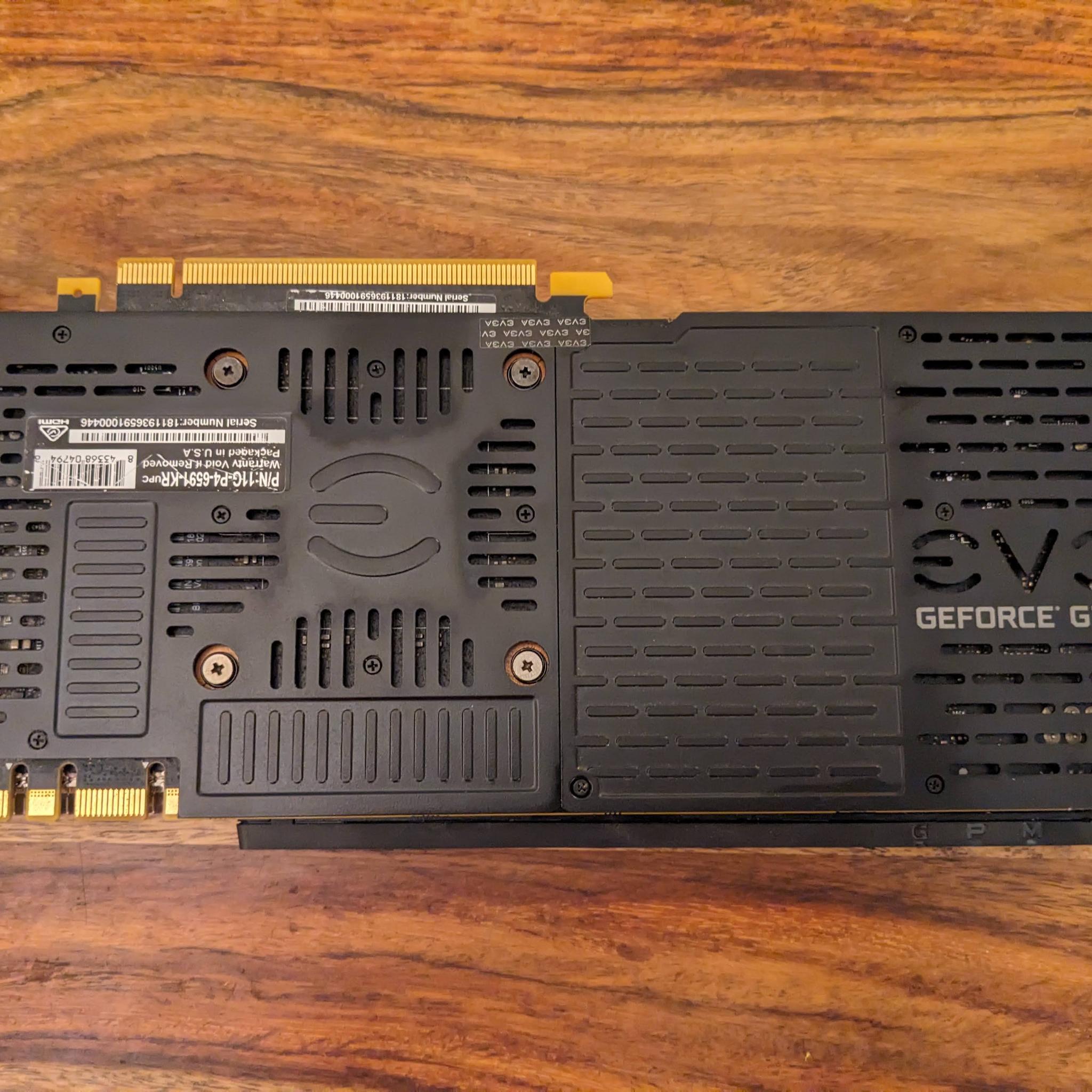 EVGA GeForce GTX 1080 Ti 11GB GDDR5X Graphics Card 11G-P4-6591-KR