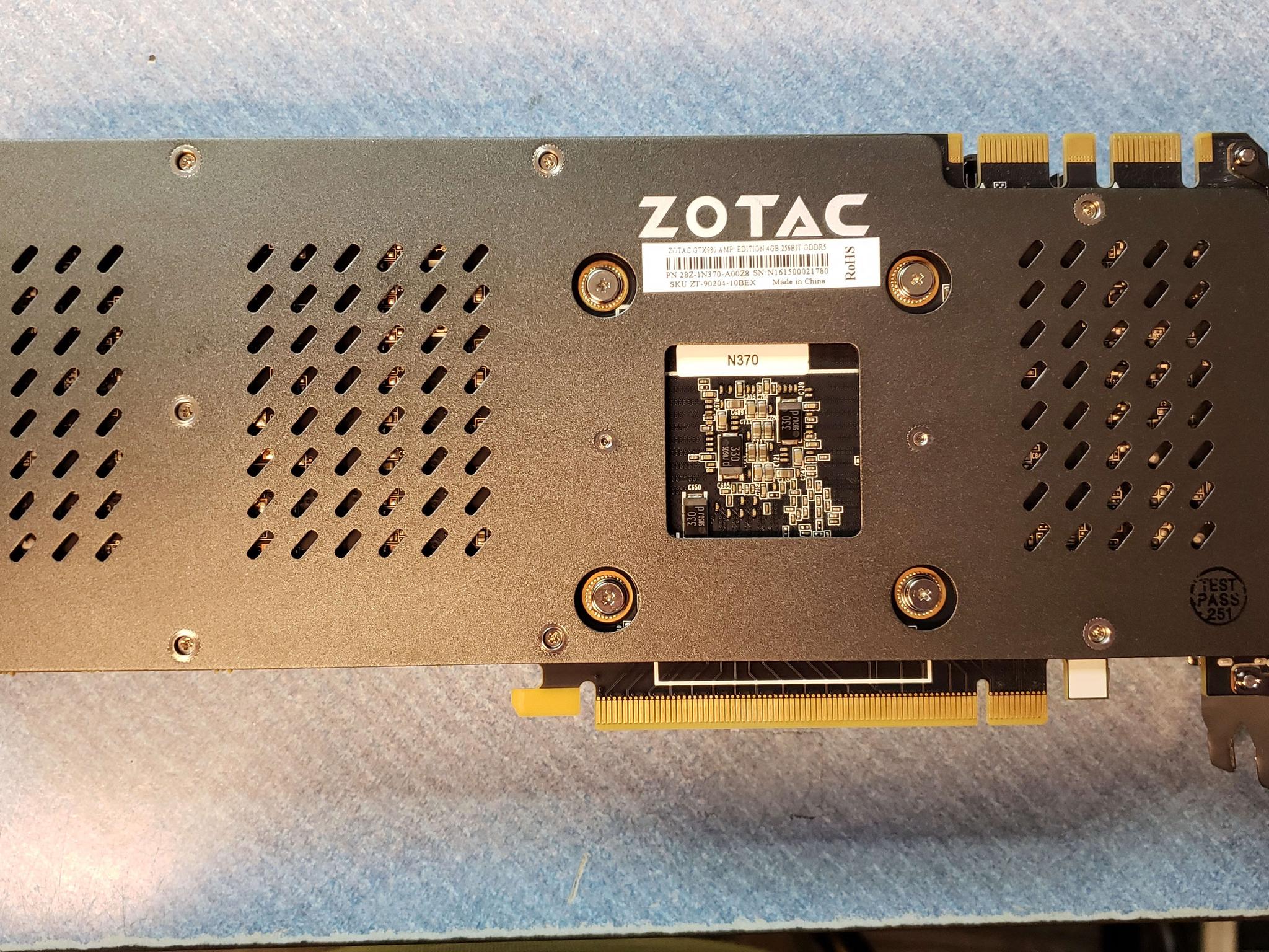 Zotac GTX 980 graphics card