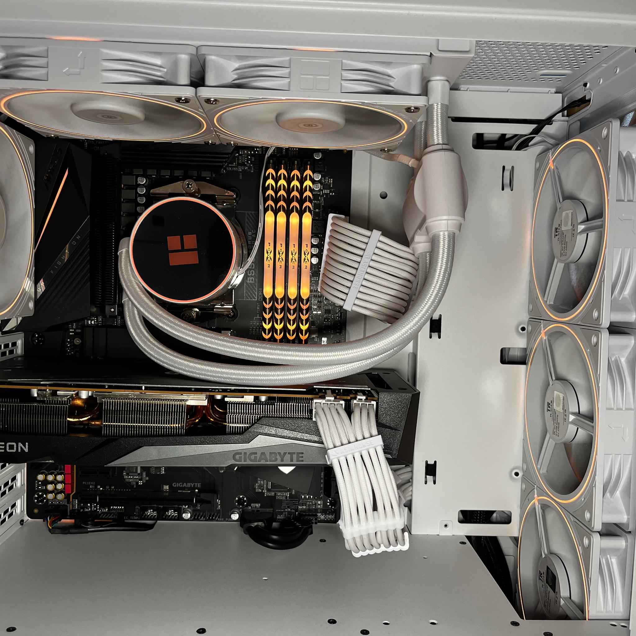 White Gaming PC (RYZEN 5 5600 +RX 6750xt)