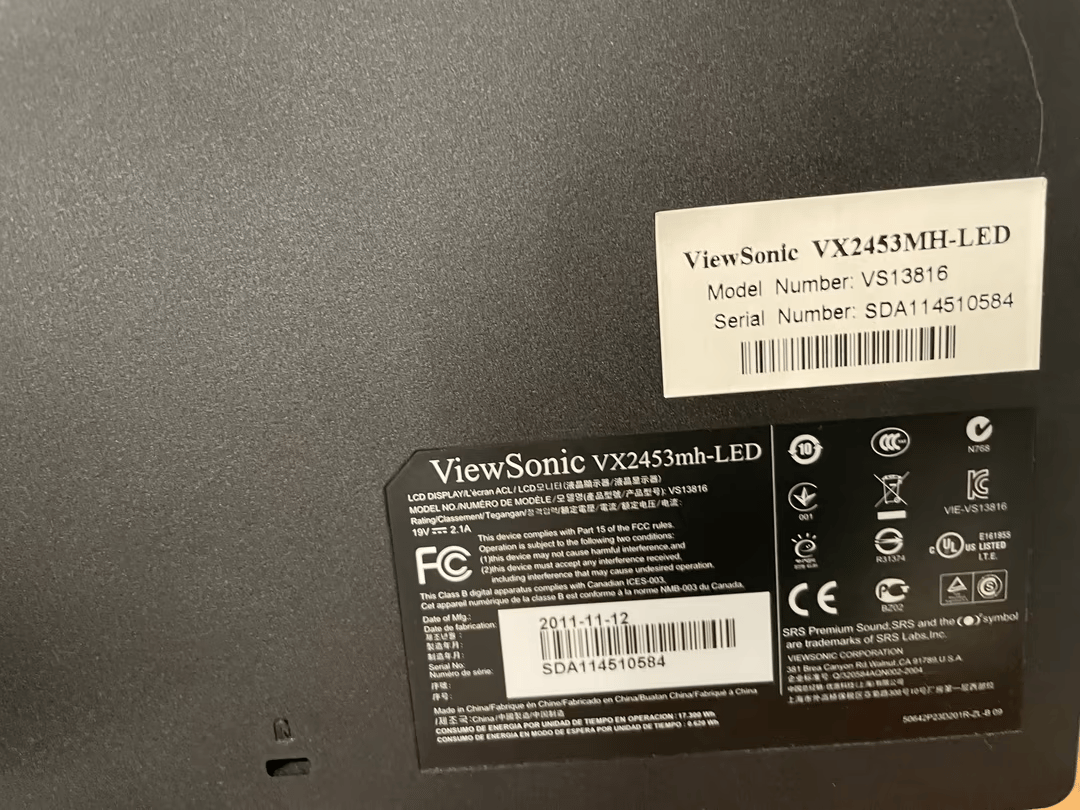 Viewsonic 1080P 24inch Monitor