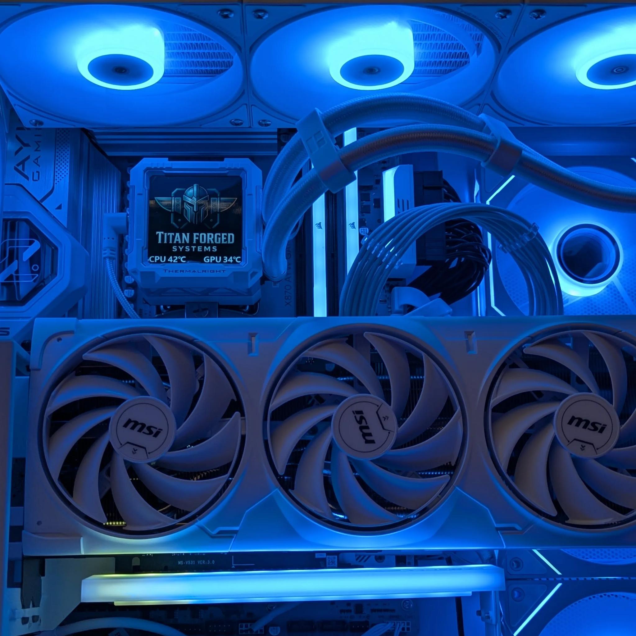 🐺 Wulfric | 5080 | 9800X3D | Whiteout Gaming Beast | 32GB DDR5 | 2TB +1 TB NVMe