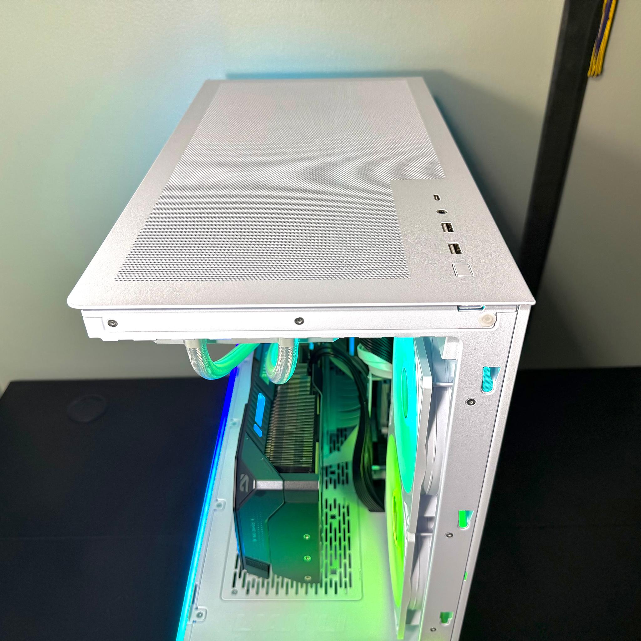 RTX 5080 | Ryzen 7 9800X3D | 64GB DDR5 | 2TB Gen5 | 1000w Gold Power Supply | White Gaming PC