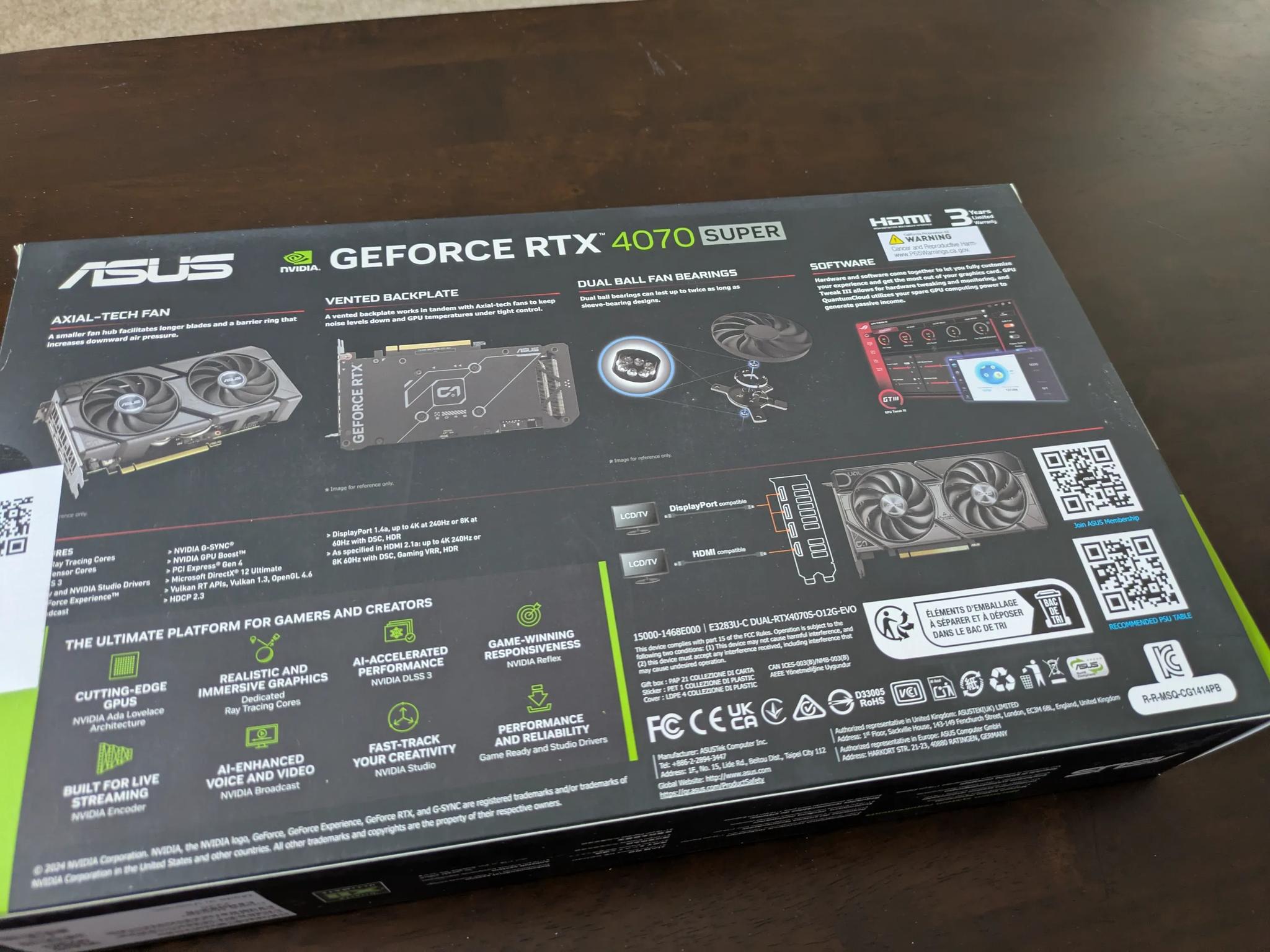 ASUS - Dual NVIDIA GeForce RTX 4070 Super EVO Overclock Edition