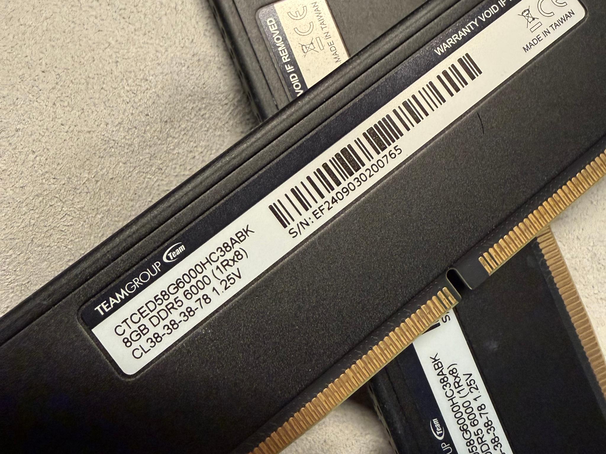 TeamGroup T-Create Expert 16GB (2 x 8GB) DDR5 6000MT/s Desktop RAM