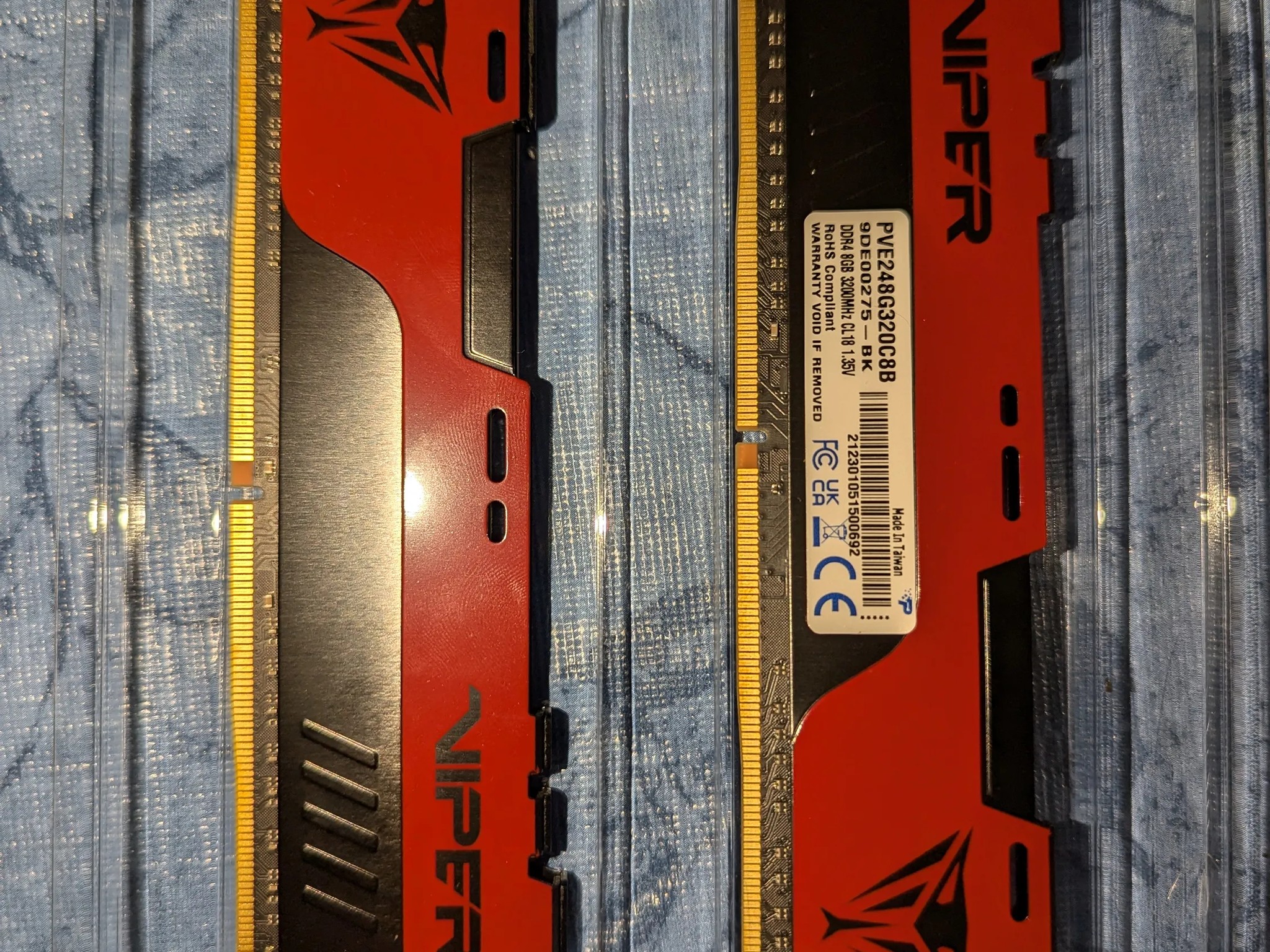 Patriot Viper DDR4 16GB (8GB x 2) 3200Mhz CL18 Memory Ram