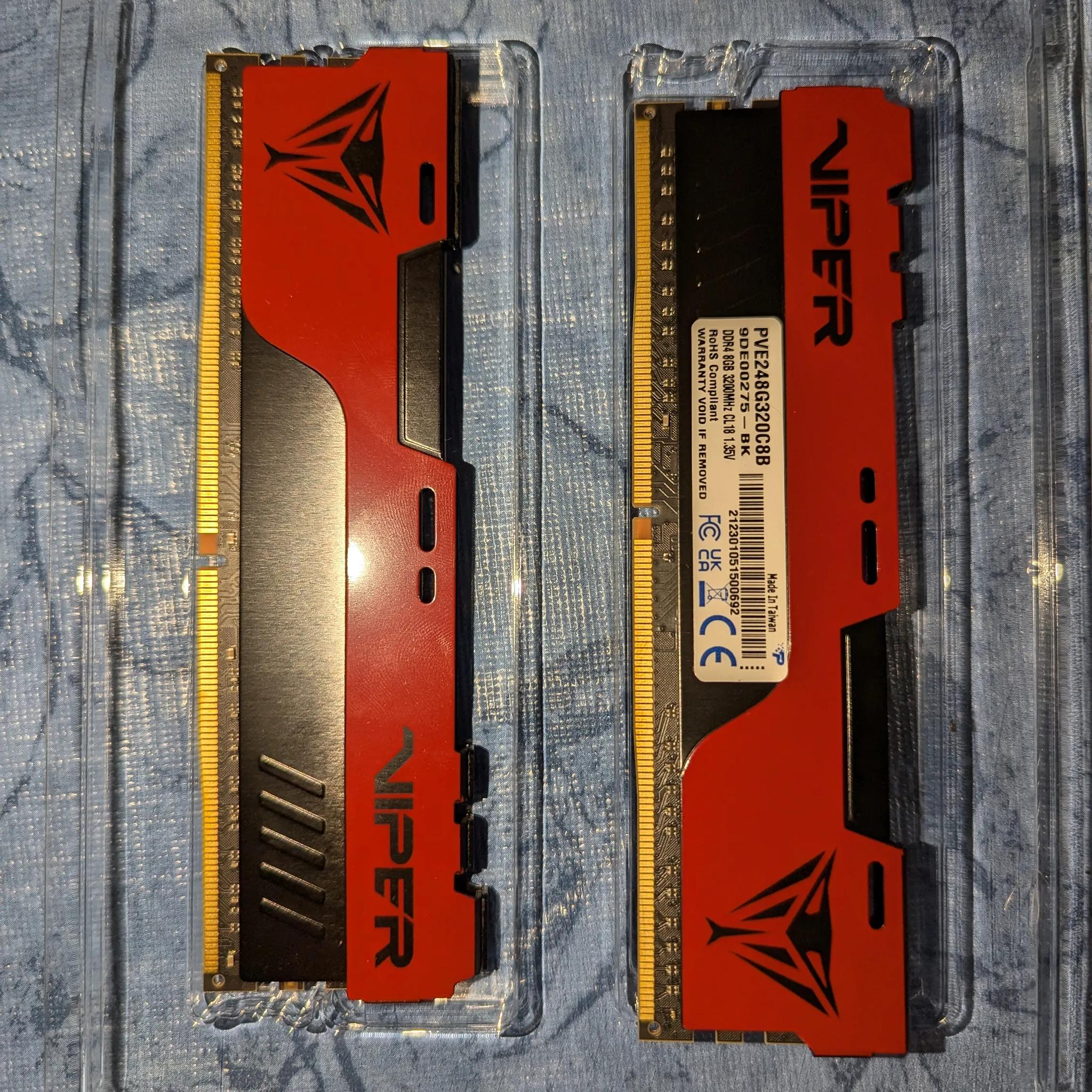 Patriot Viper DDR4 16GB (8GB x 2) 3200Mhz CL18 Memory Ram