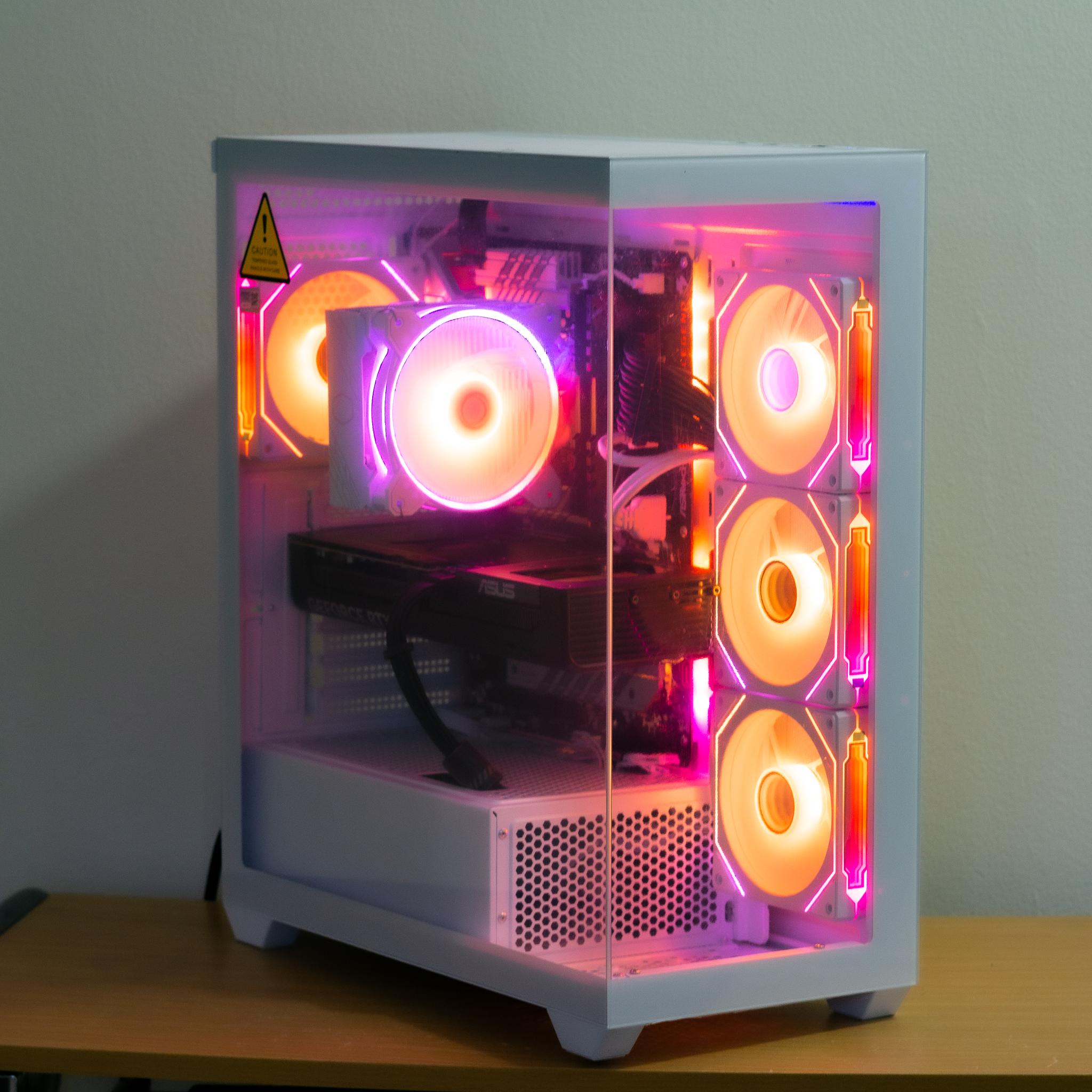 RTX 5070 Gaming/Streaming PC | All New Parts| 1440p/4K Ready | i5 12600K | 1TB SSD | ARGB | White