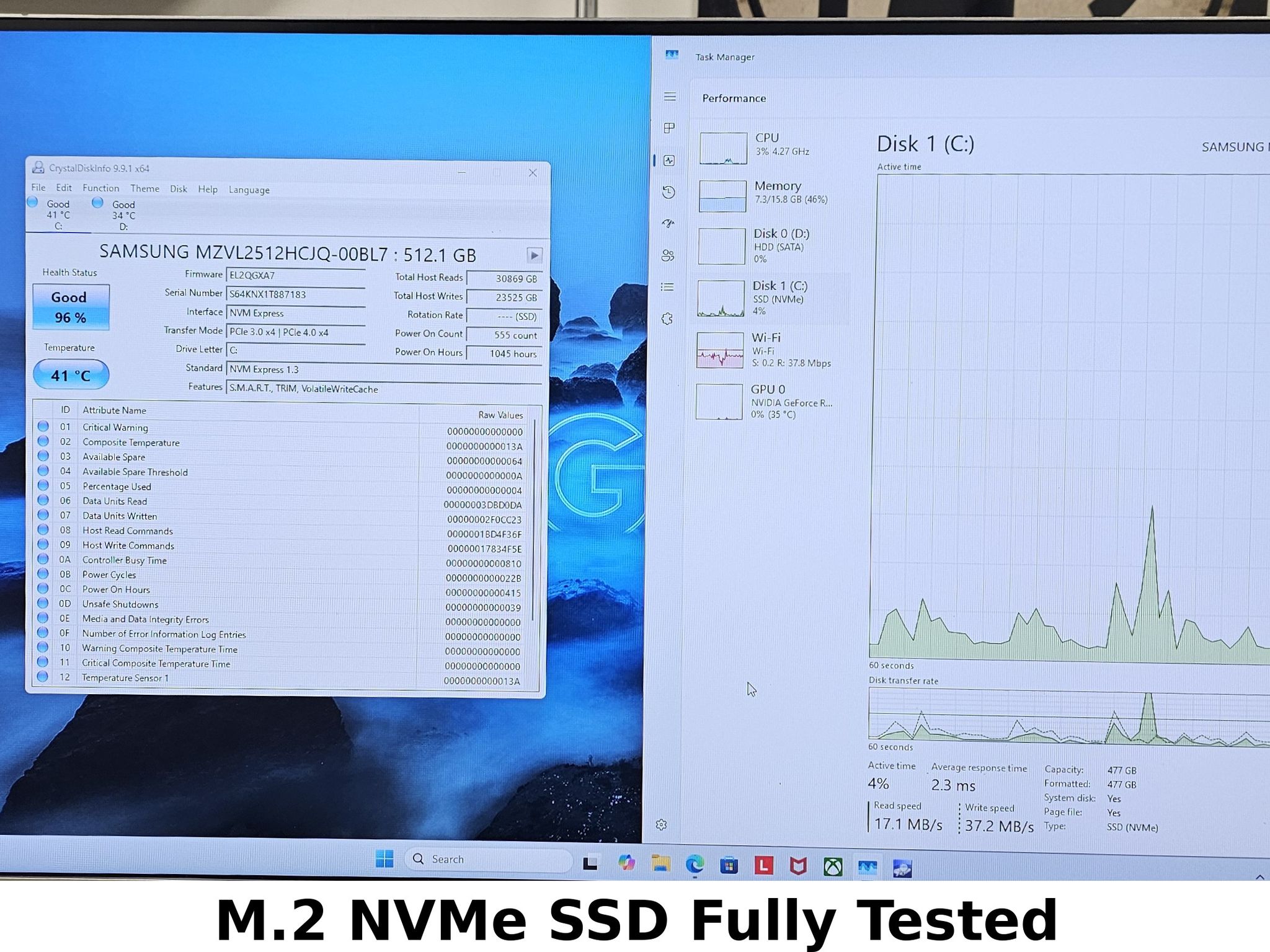 512GB NVMe M.2 SSD Samsung MZVL2512HCJQ Gen3