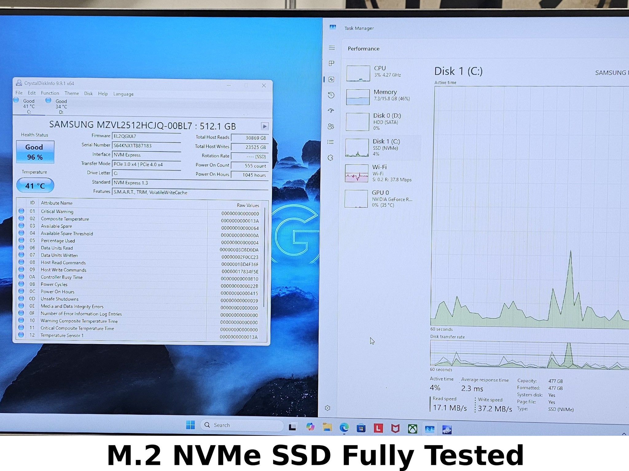 512GB NVMe M.2 SSD Samsung MZVL2512HCJQ Gen3