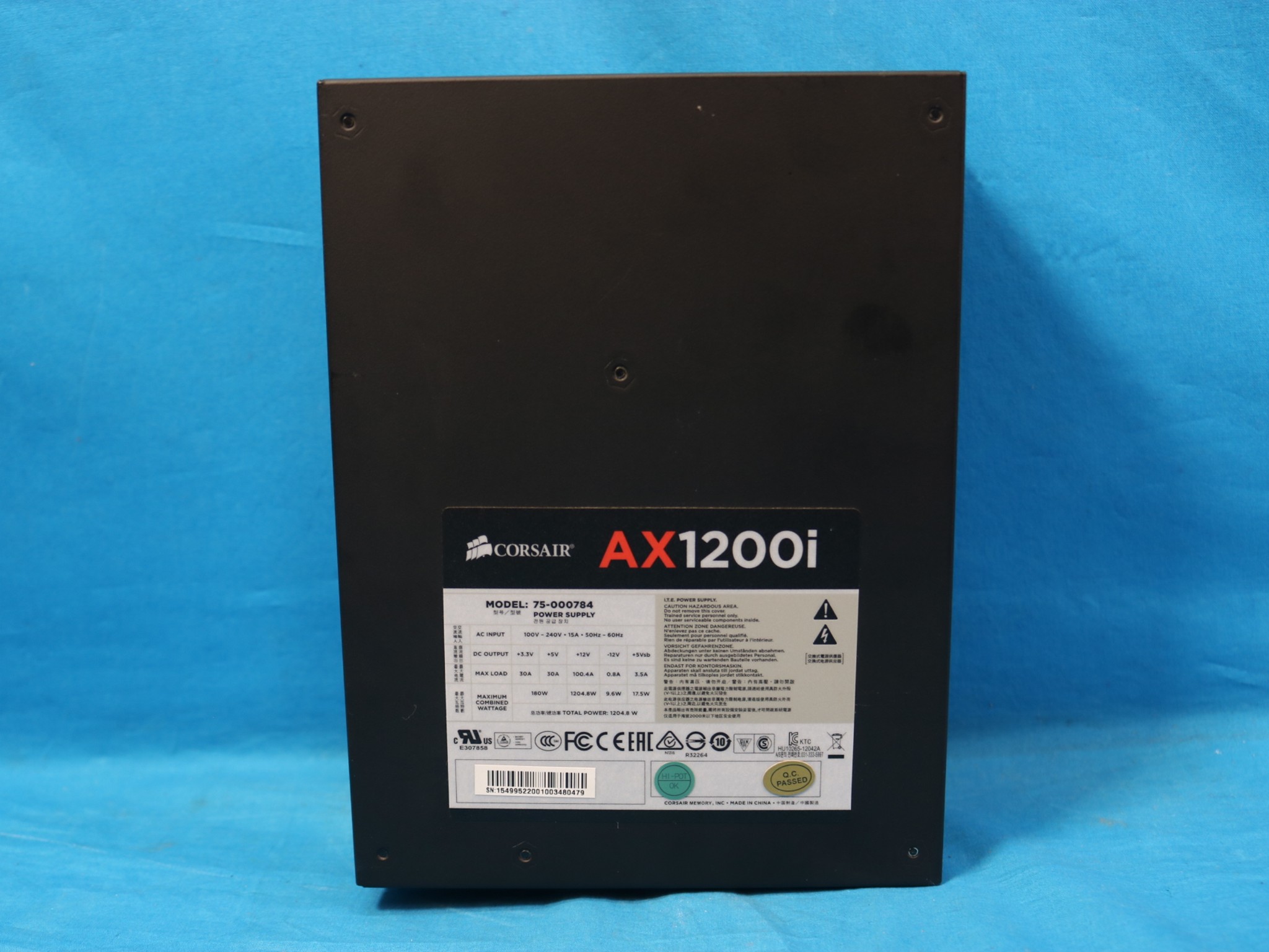 Corsair AX1200i 1200W 80+ Titanium Fully-Modular ATX Desktop PSU - 4212140195