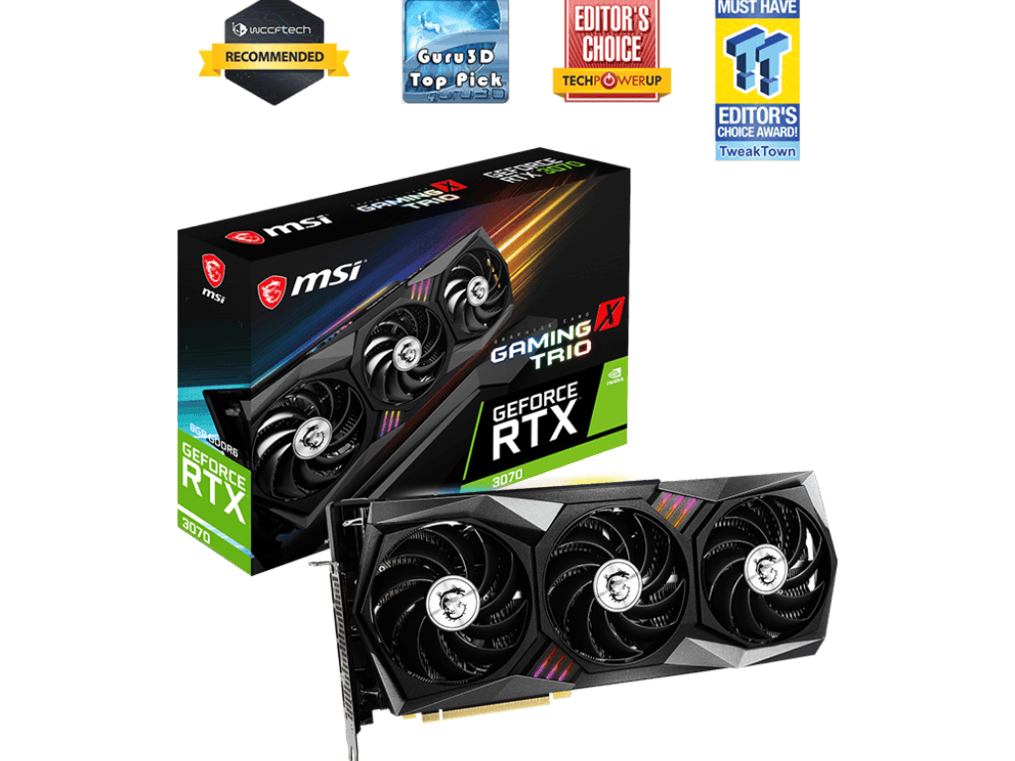 MSI GeForce RTX™ 3070 GAMING X TRIO 8GB VRAM