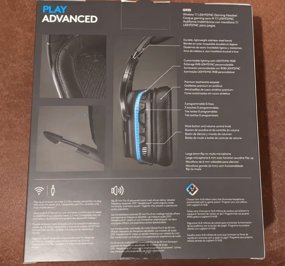 BNIB Logitech G935 Wireless Gaming Headset