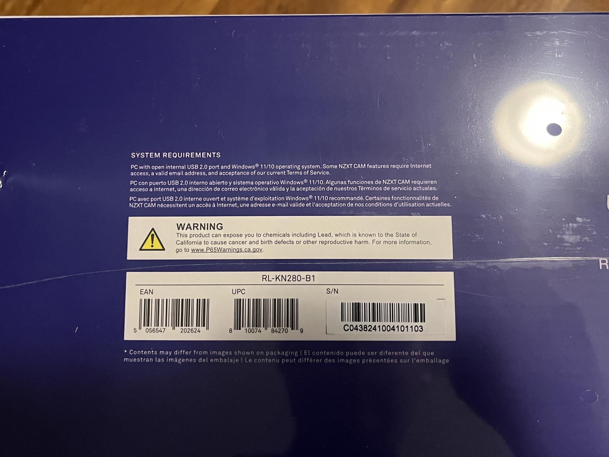 NZXT Kraken 280mm - RL-KN280-B1 - AIO CPU Liquid Cooler - LCD Display New Sealed