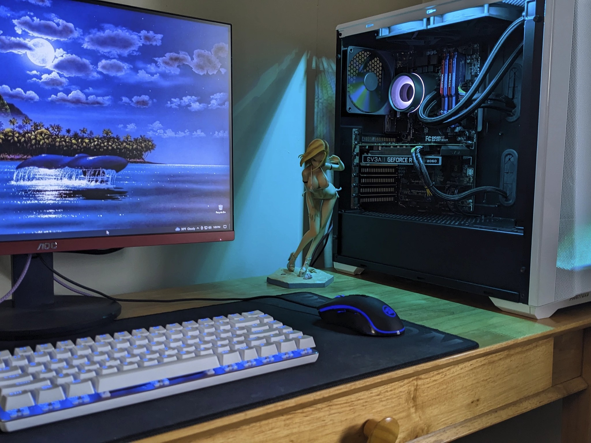 Intel Core i5 4440 | NVIDIA RTX 2060 | 24GB RAM | 1TB SSD | 2TB HDD | Liquid Cooled with RGB 