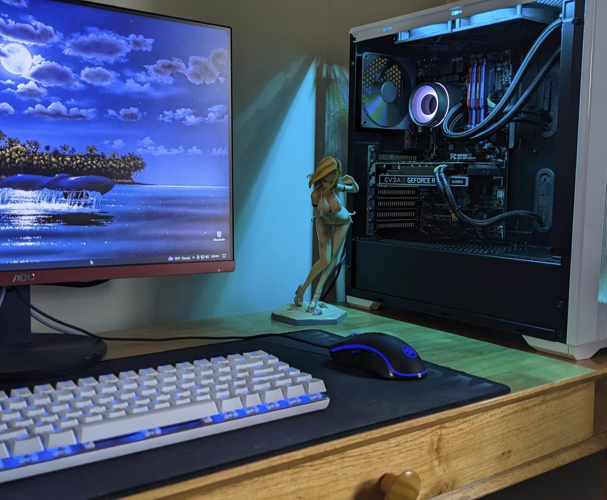 Intel Core i5 4440 | NVIDIA RTX 2060 | 24GB RAM | 1TB SSD | 2TB HDD | Liquid Cooled with RGB 