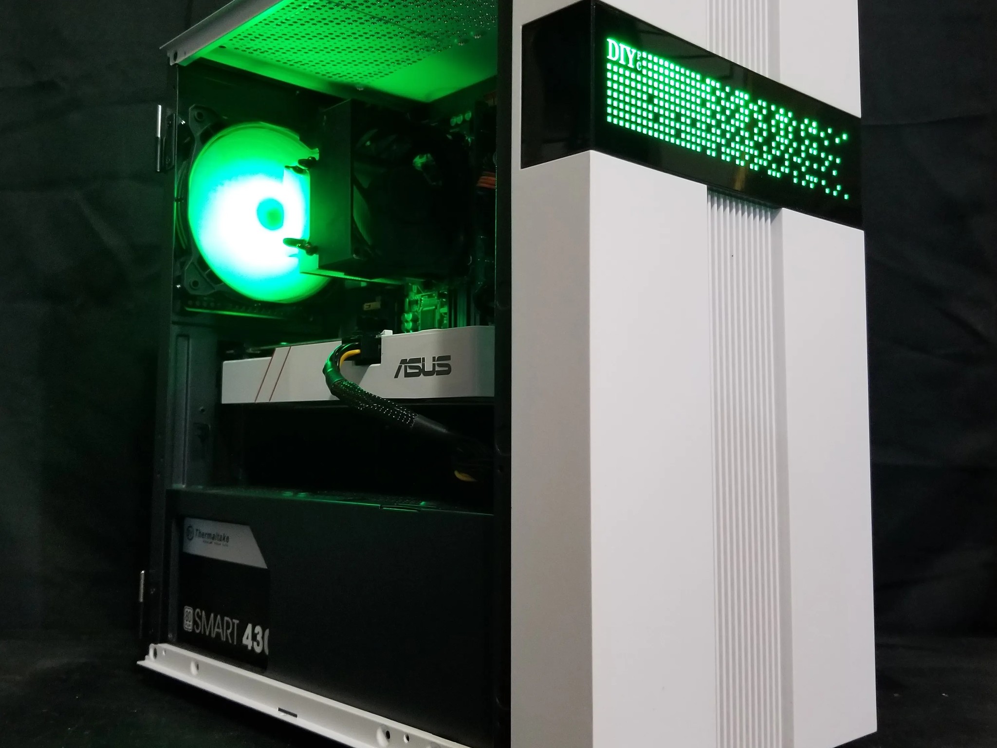 custom built white/black gaming pc