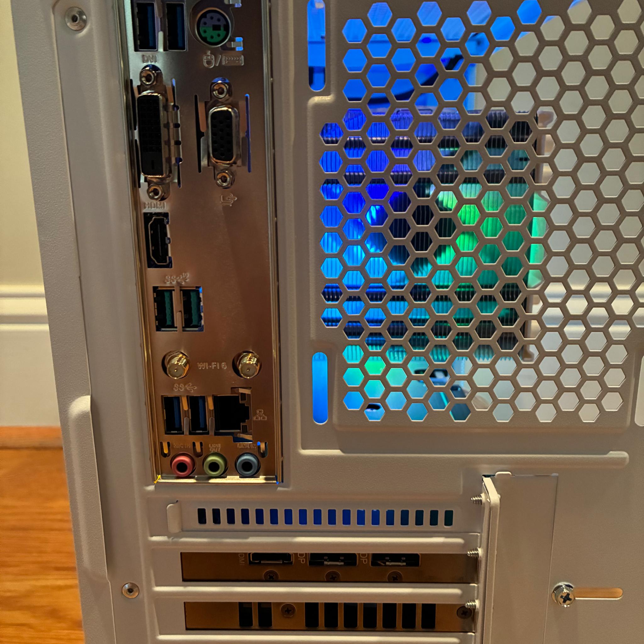 RX 9060XT R7 5800XT WHITE RGB GAMING PC 32GB 1TB SSD WiFi 6 WINDOWS 10/11