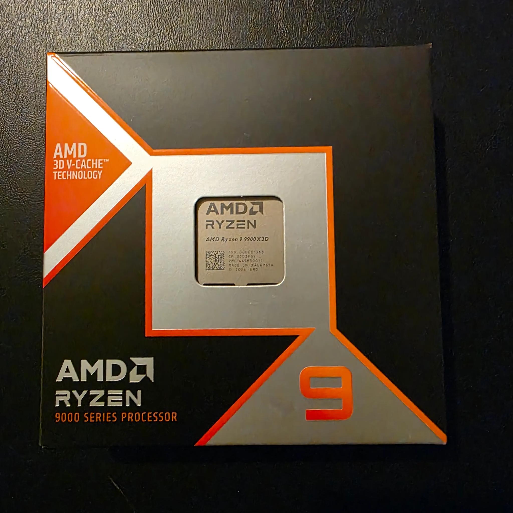 9900x3d Ryzen 9 Cpu Open Box