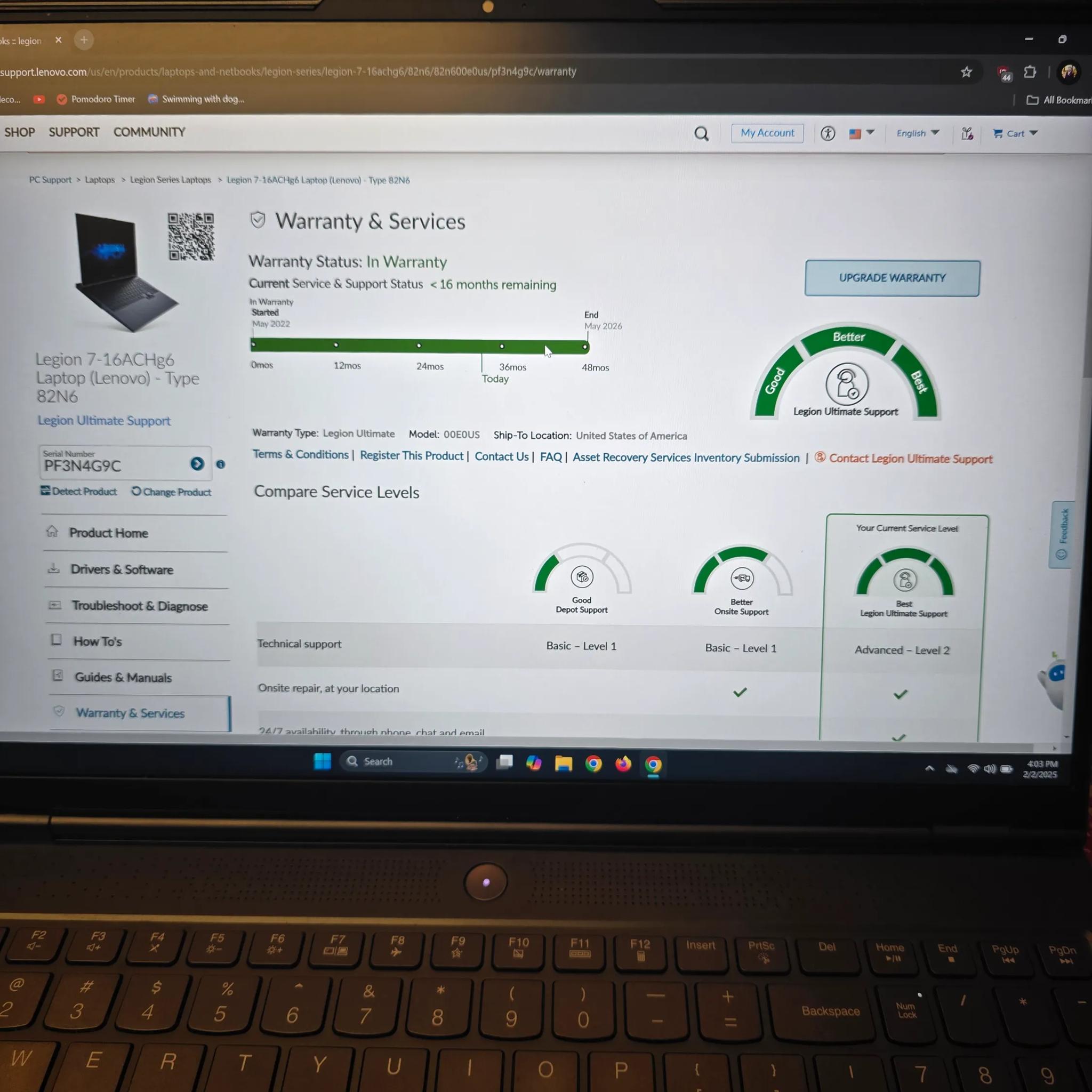 Lenovo Legion 7 RTX 3080, 16 inch, Ryzen 9, 1TB SSD