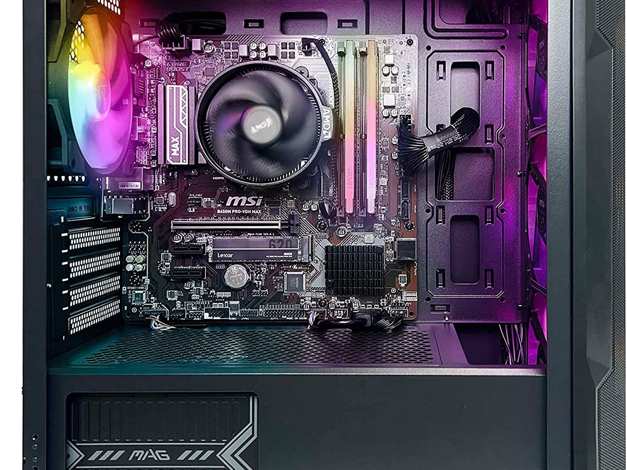 NSXGAMING Nova Desktop Gaming | AMD Ryzen 5 5600G | 16GB 2*8 GB DDR4 3600 | 512Gb M2 NVME SSD